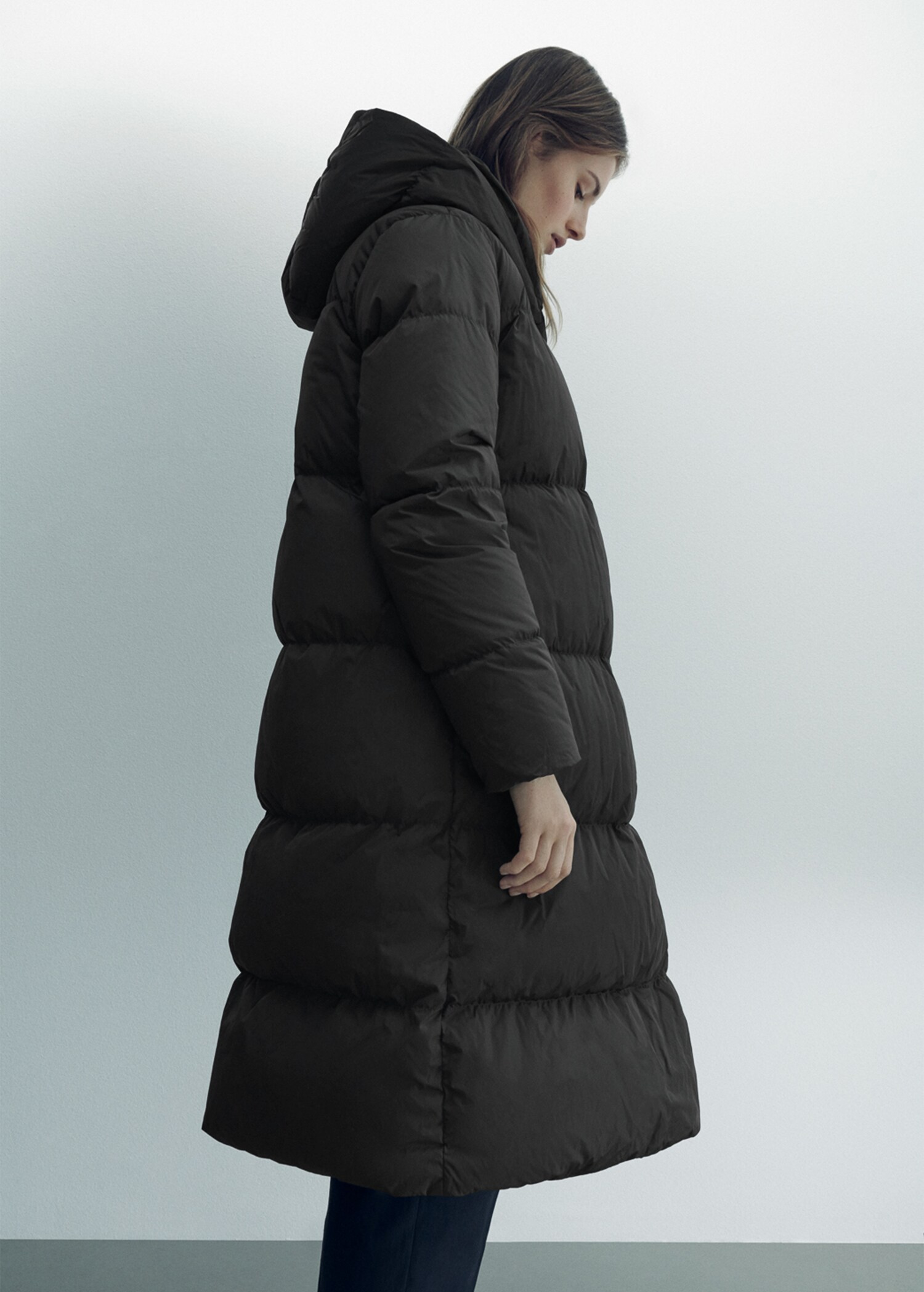 Anorak lungo double face - Piano generale
