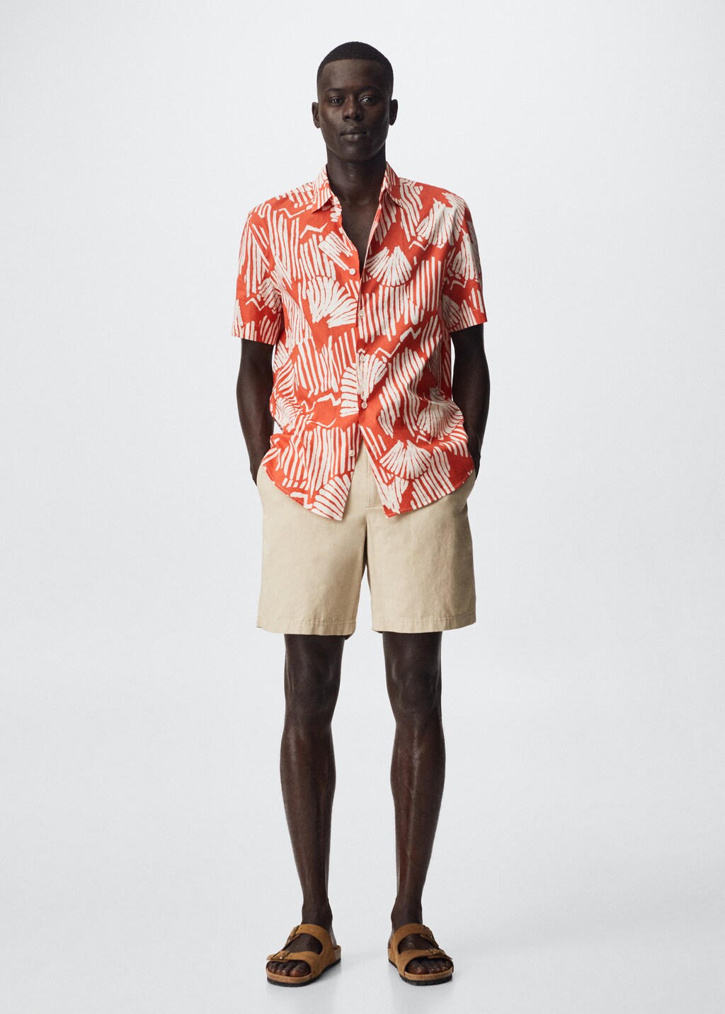 Chemise imprimee coton Homme MANGO OUTLET France metropolitaine