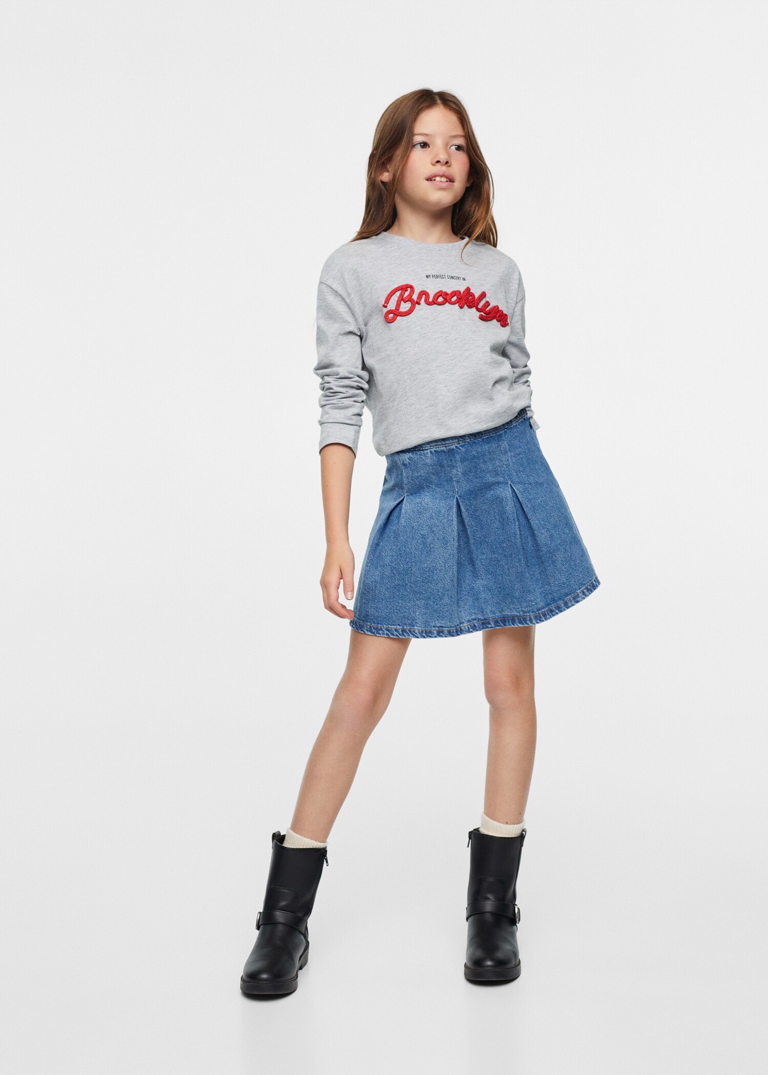 Embossed long-sleeved t-shirt - General plane
