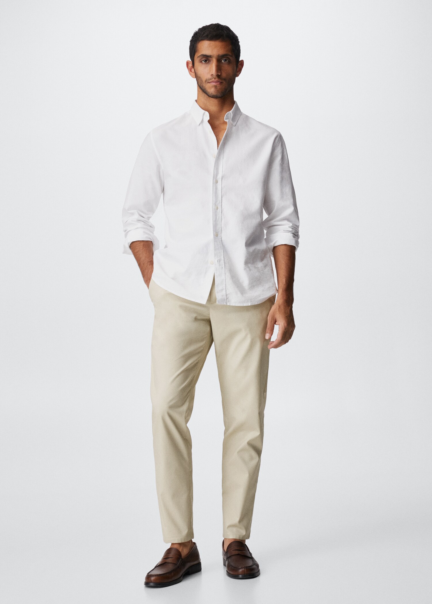 Pantalons xinesos cotó - Pla general