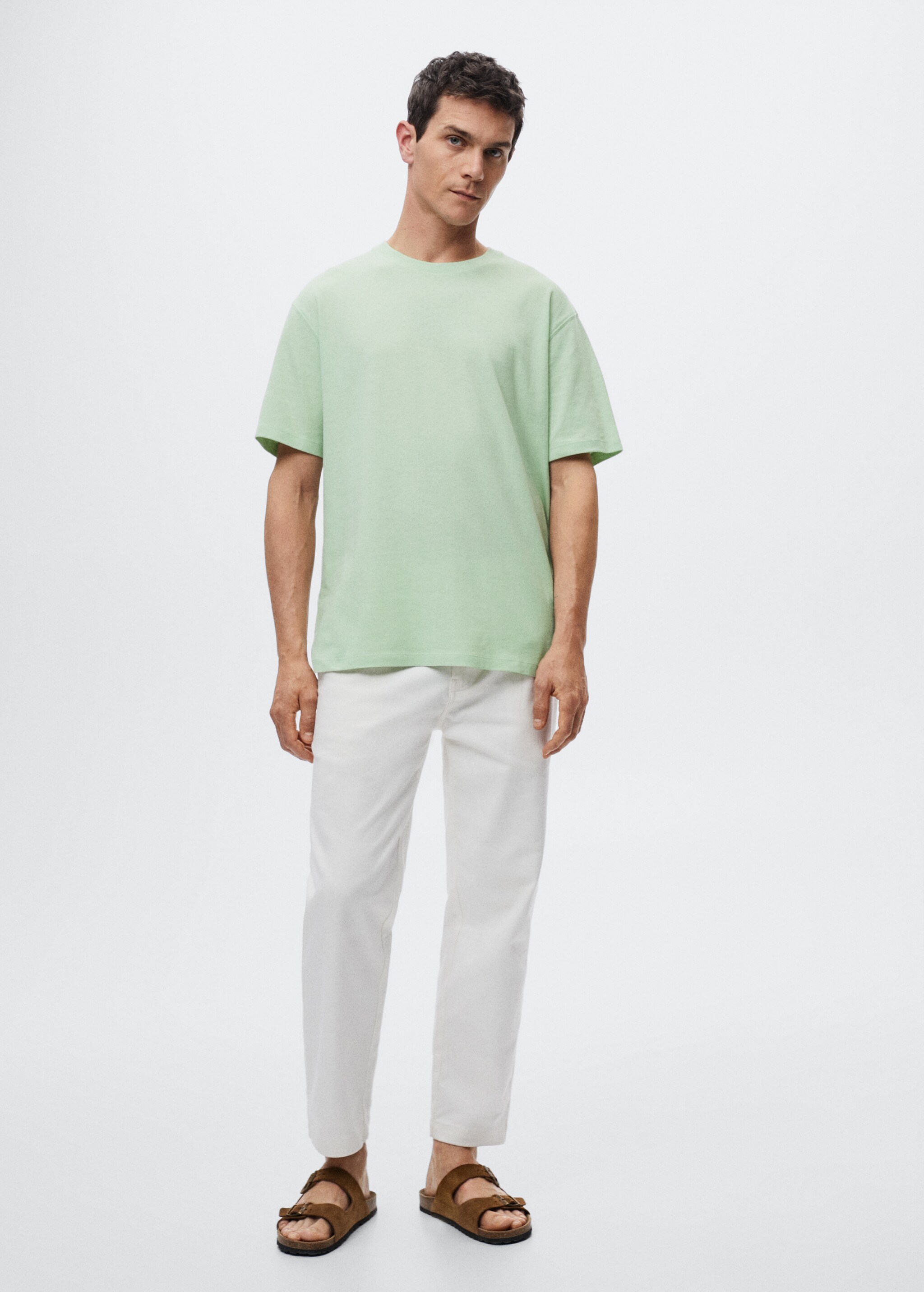 Camiseta algodón lino - Plano general