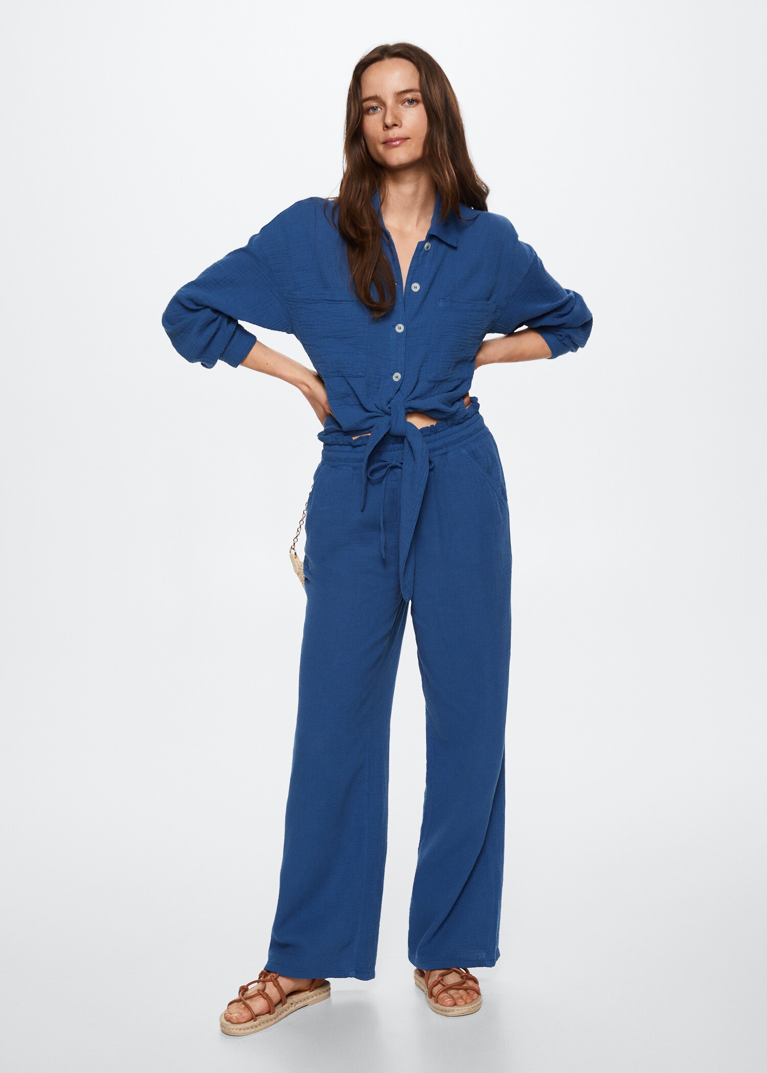 Bambula cotton trousers - General plane