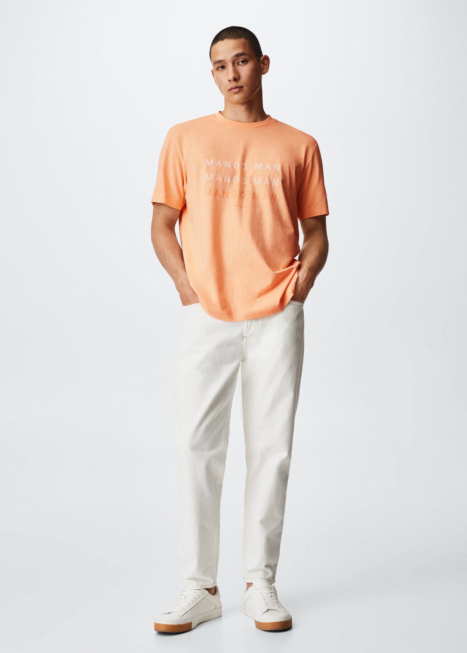 Bedrucktes T-Shirt mit Logo - Allgemeine Ansicht