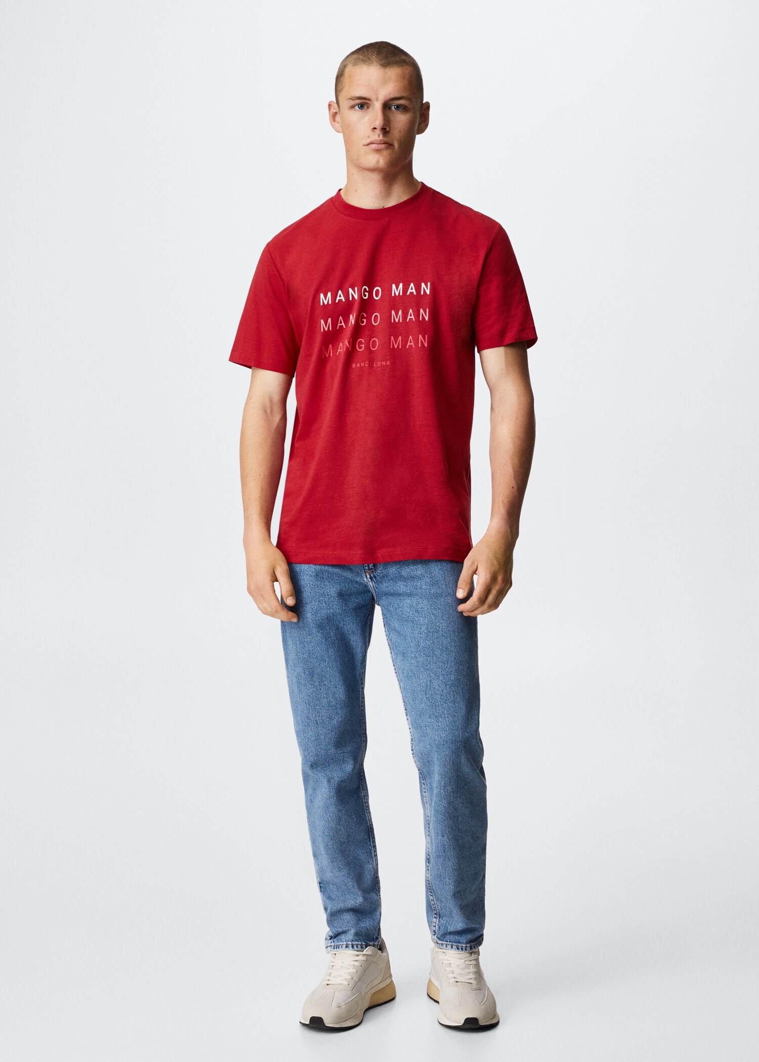 Bedrucktes T-Shirt mit Logo - Allgemeine Ansicht