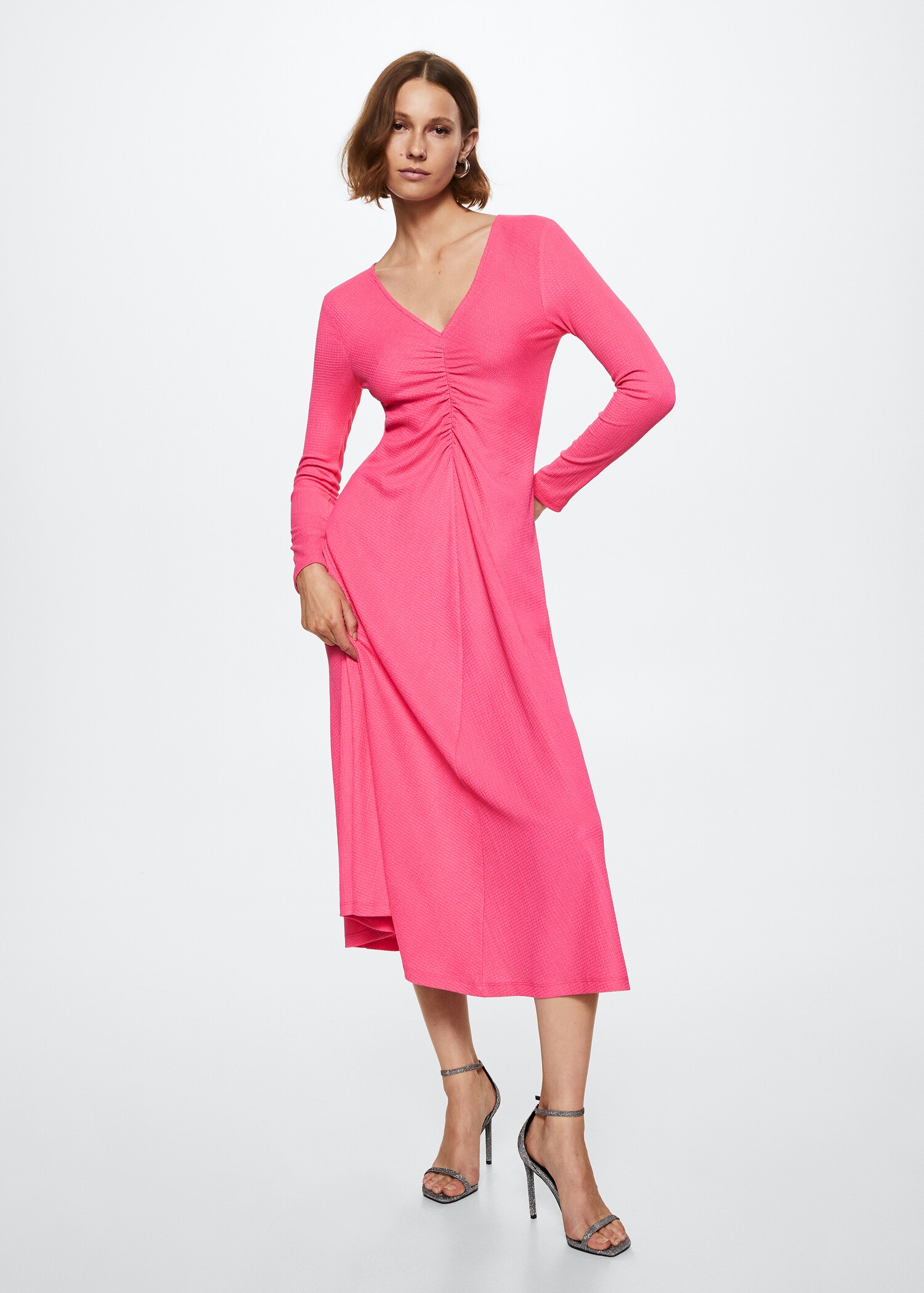 Ruched detail dress - General plane