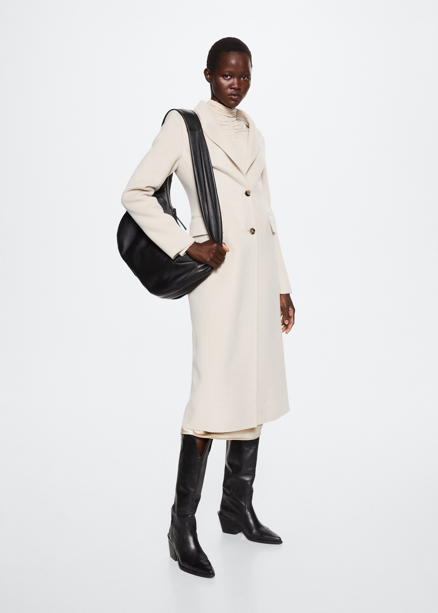 Manteau laine ajusté fait main - Plan général