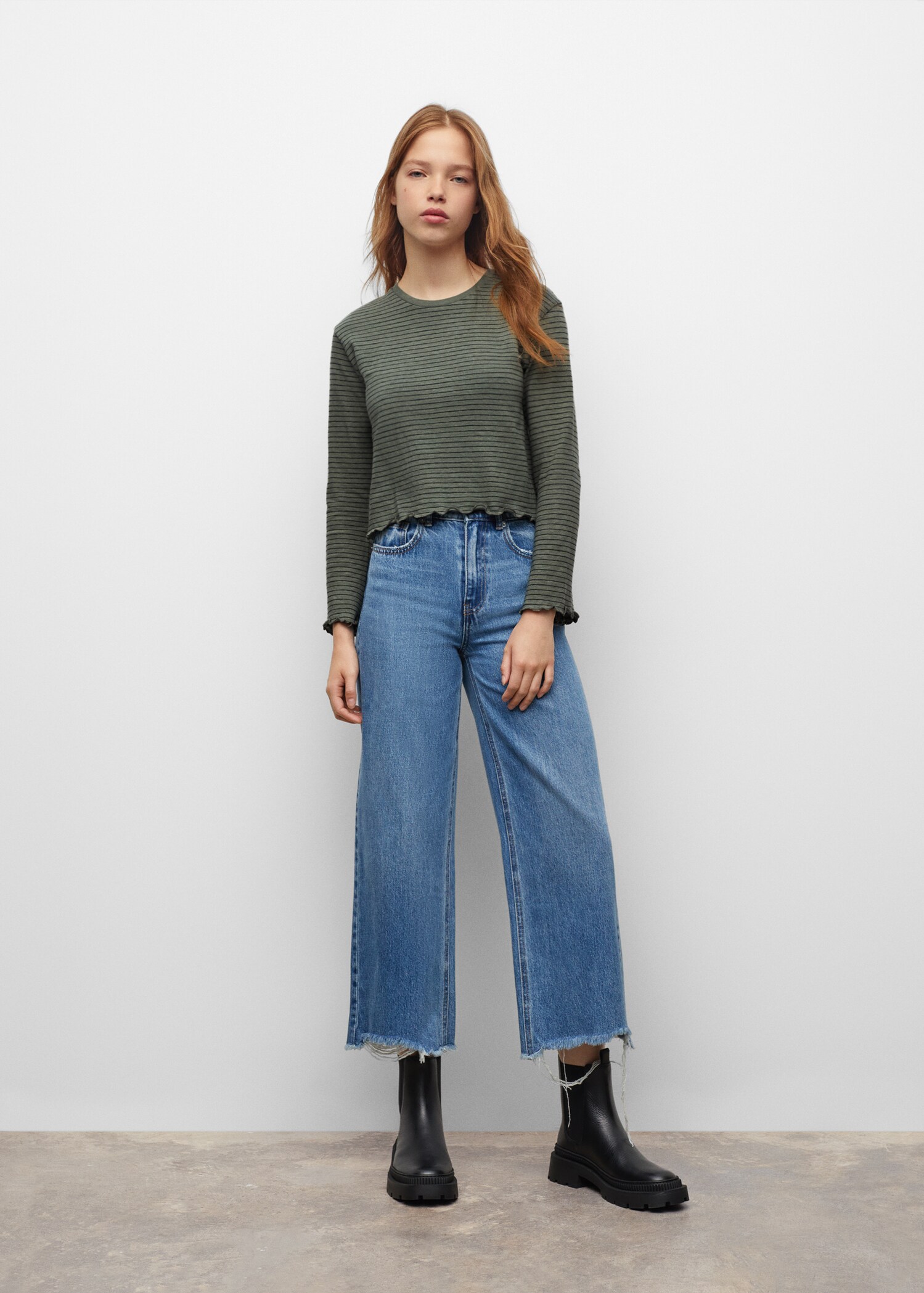 Striped long sleeves t-shirt - General plane