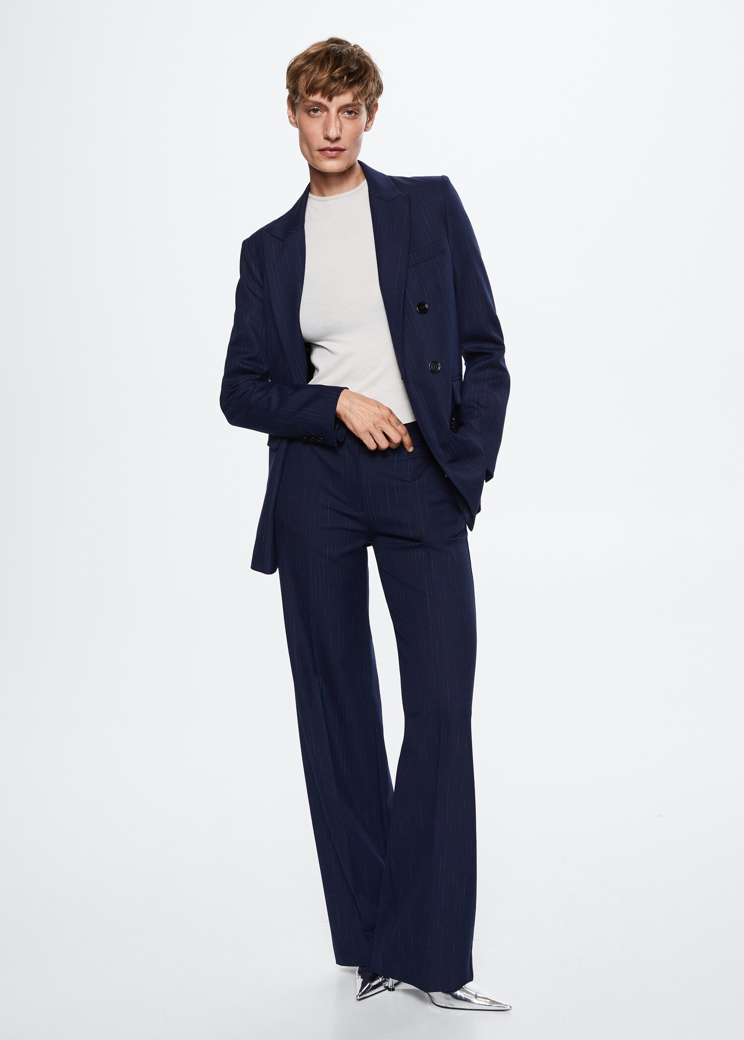 Pantalon de costume fines rayures - Plan général