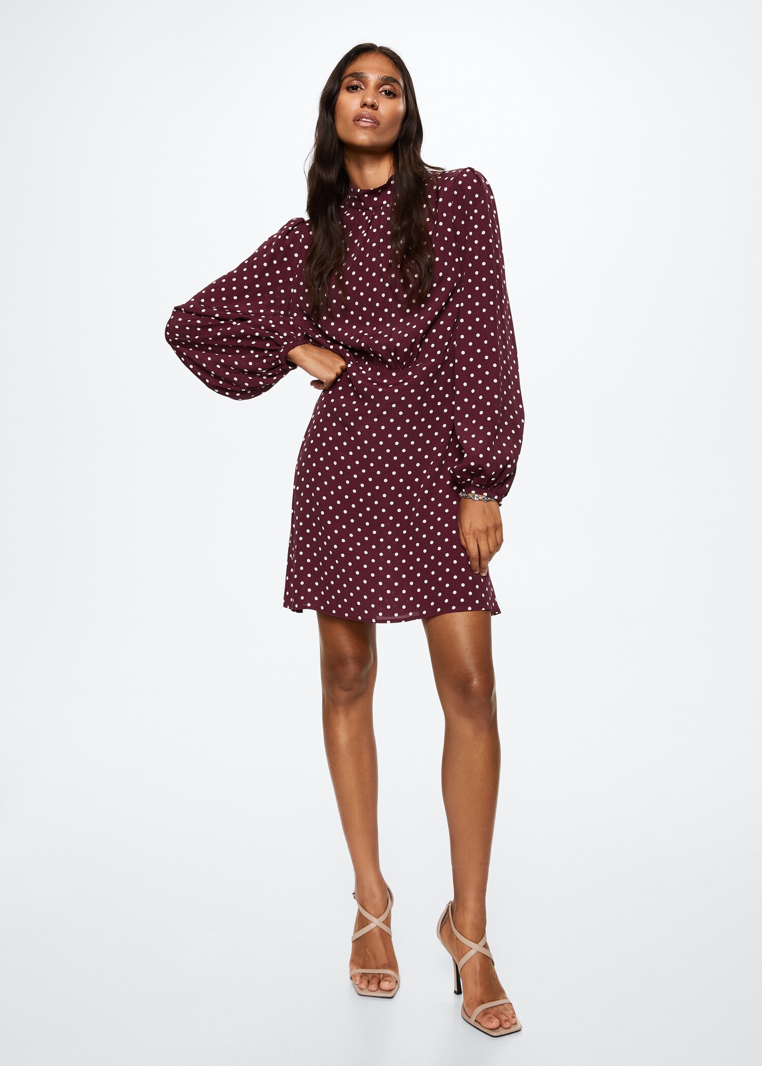 Vestido fluido estampado - Plano general