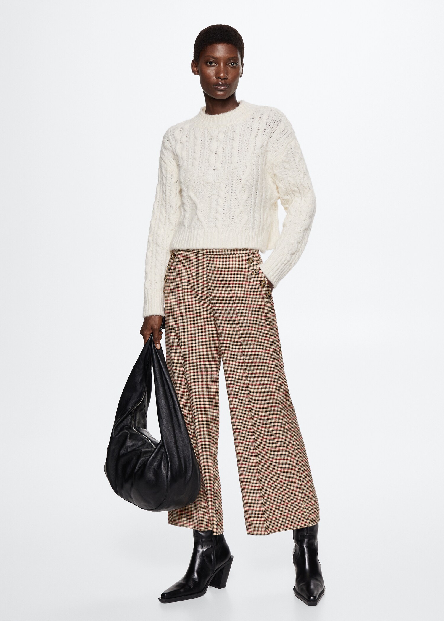Buttons culottes trousers - General plane