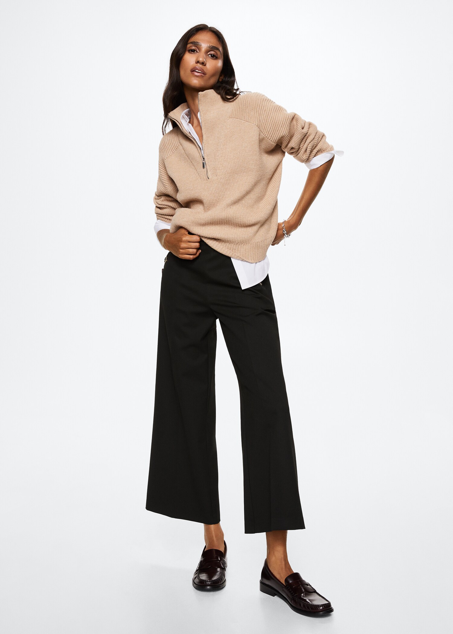 Buttons culottes trousers - General plane