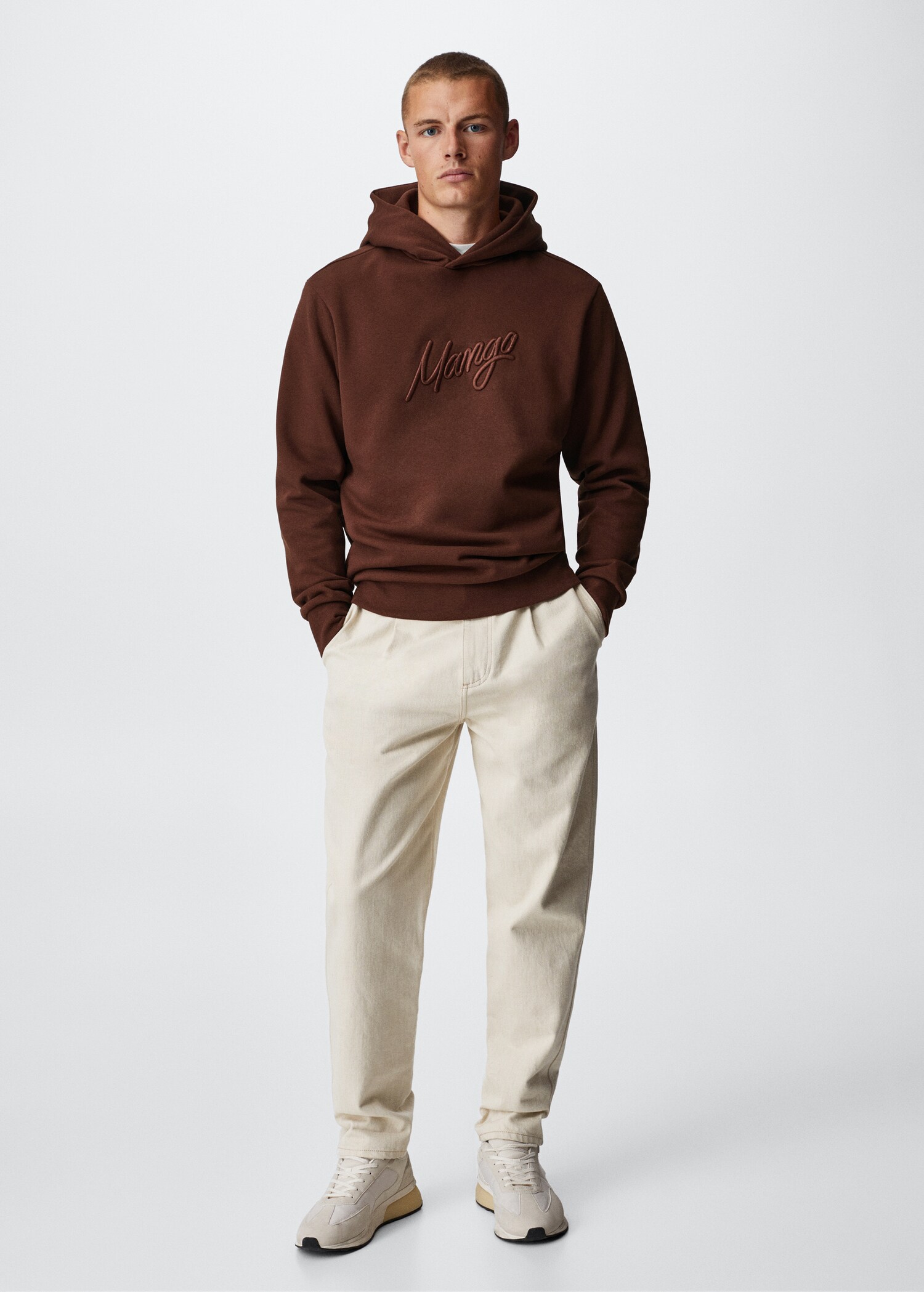Baumwoll-Sweatshirt mit Logo - Allgemeine Ansicht