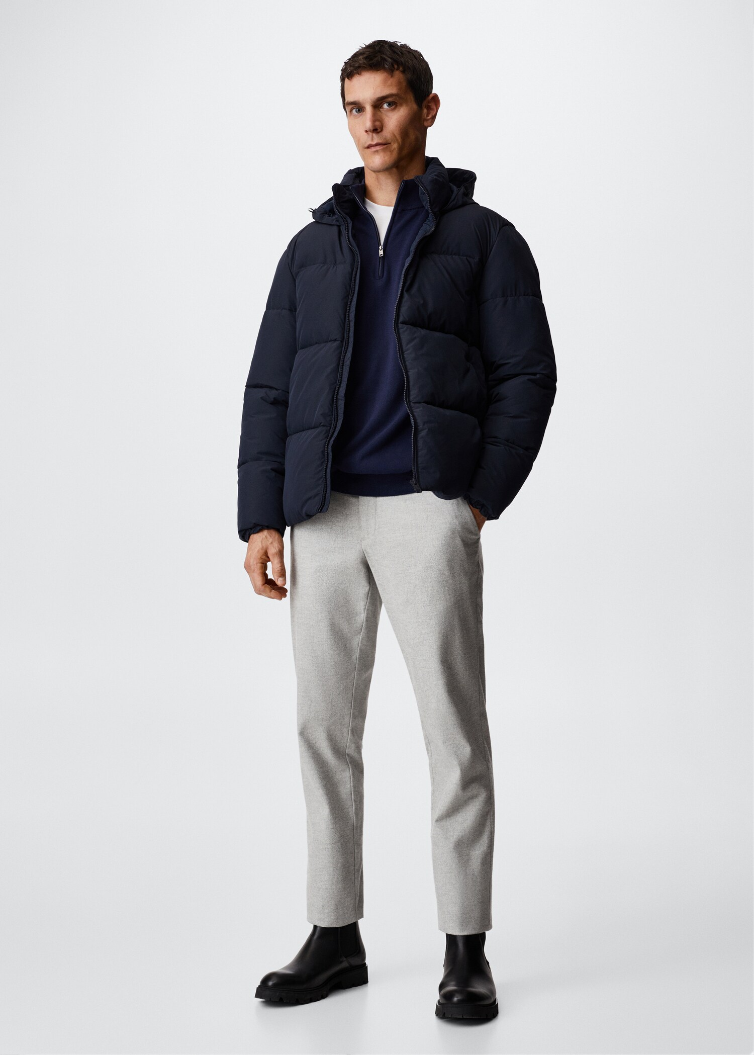 Kurzer thermoregulierender Anorak - Allgemeine Ansicht
