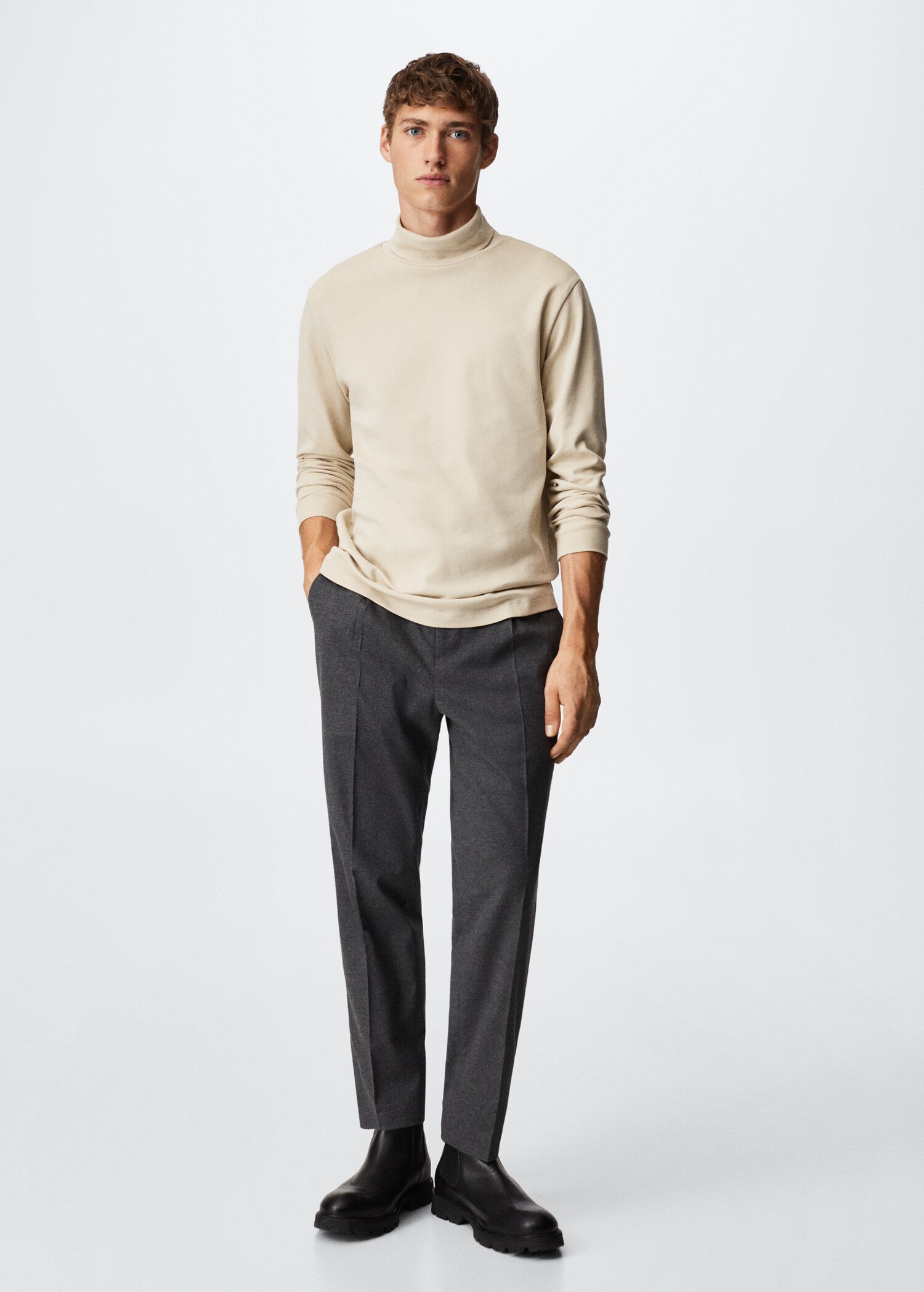 Turtleneck cotton T-shirt - General plane