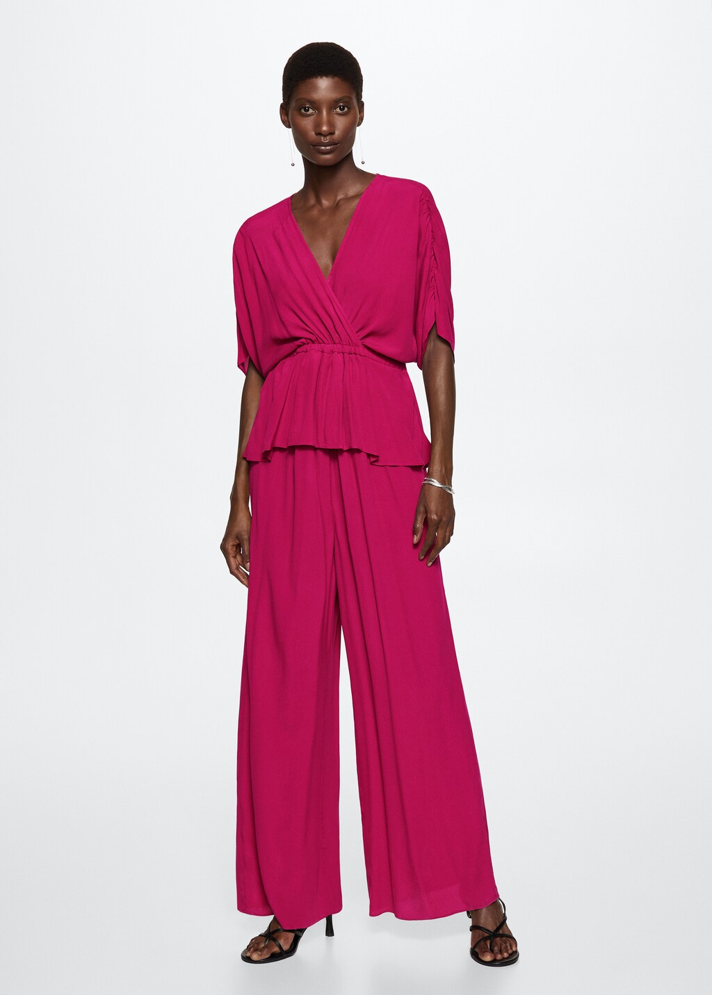 Mango pink jumpsuit shop