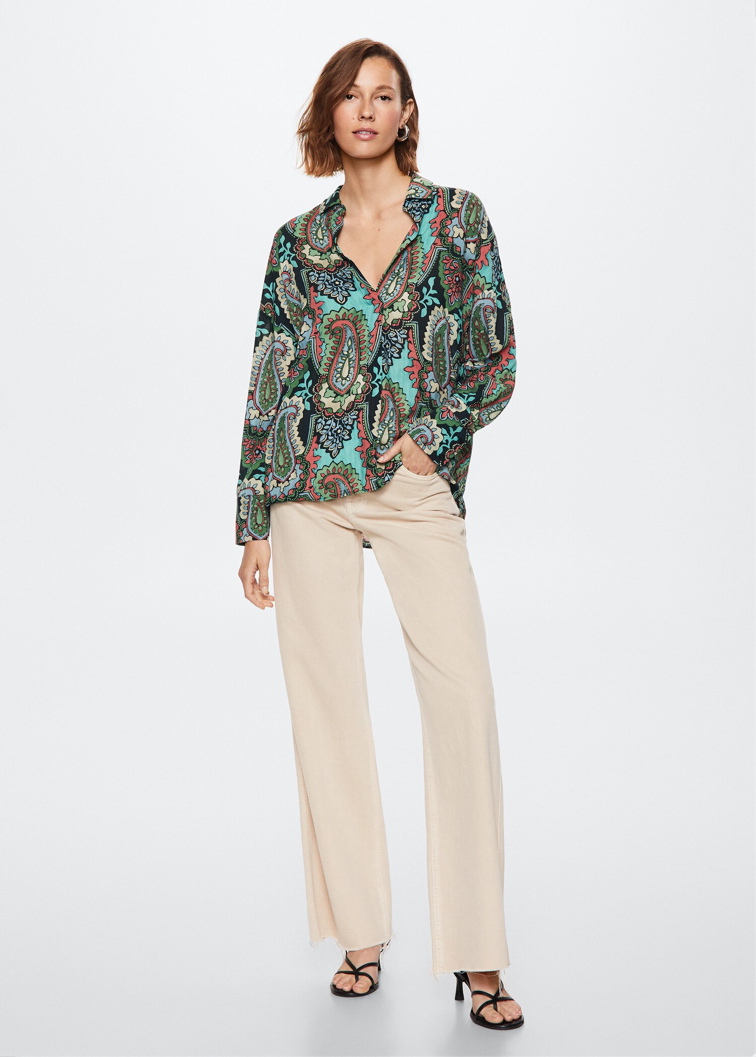 Chemise en imprimé paisley - Plan général