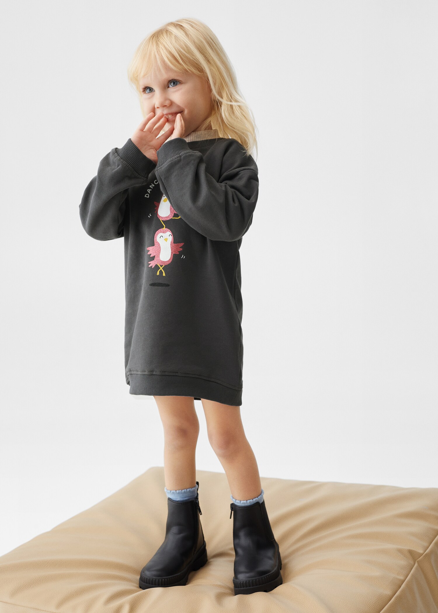 Robe sweat-shirt coton  - Plan général