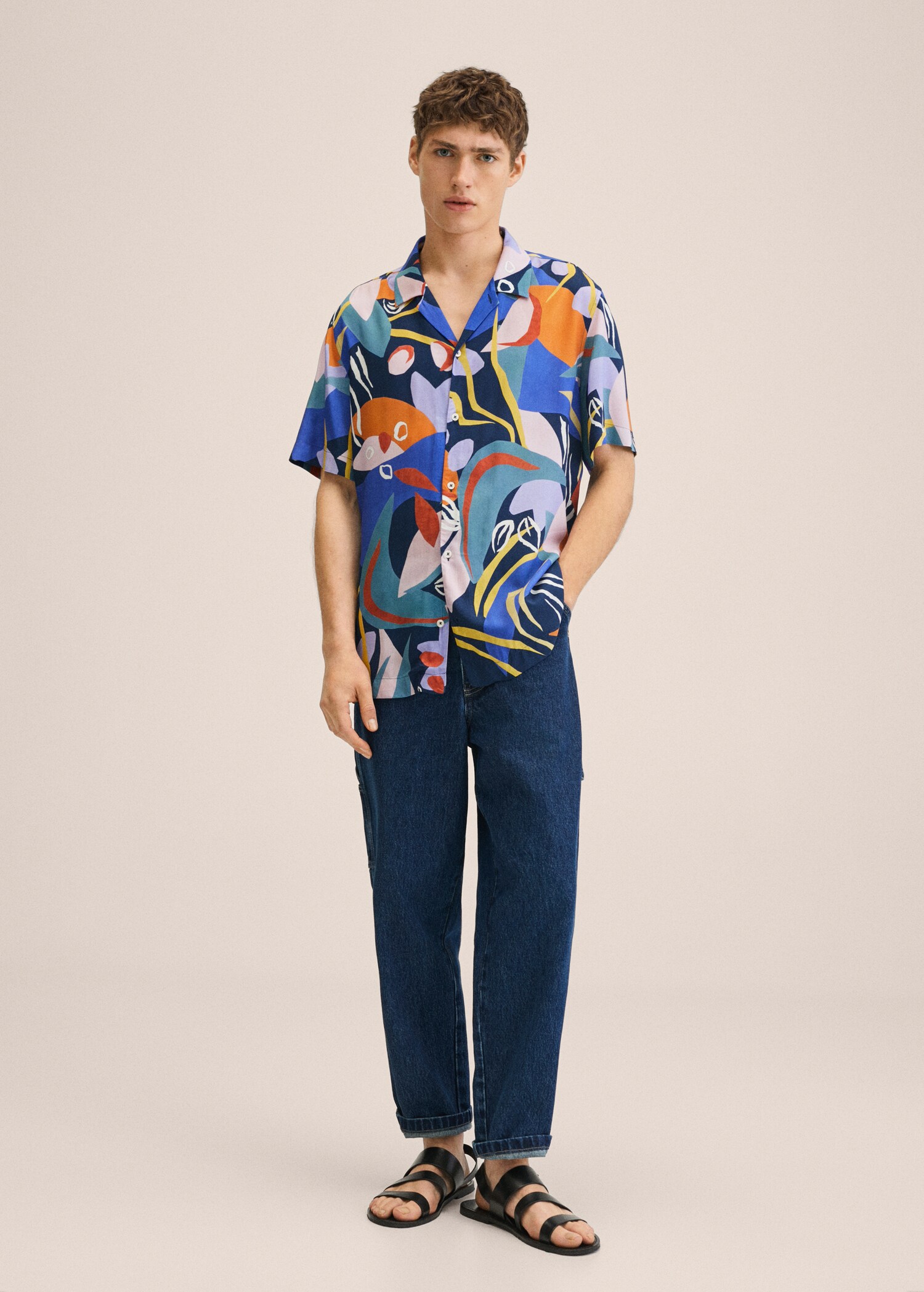 Camisa estampada hawaiana - Pla general