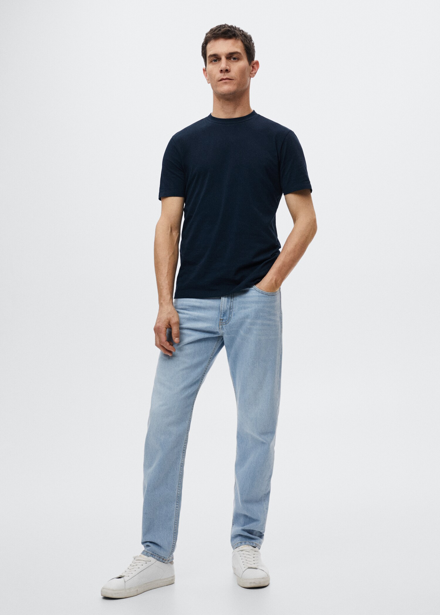 Stretch cotton T-shirt - General plane