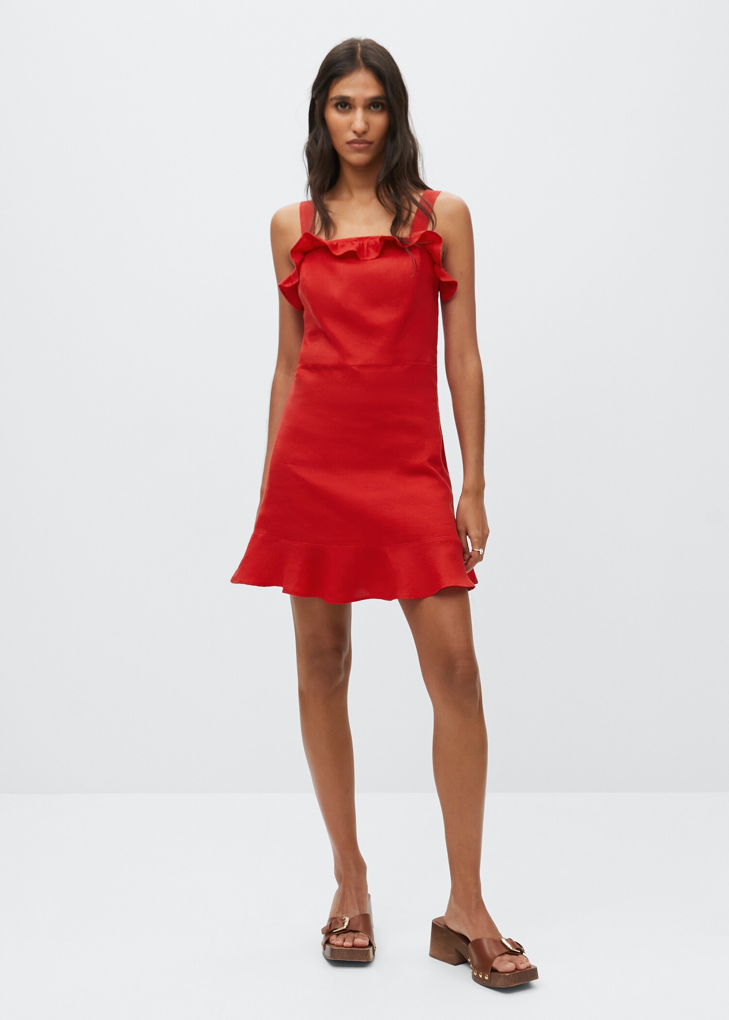 Kleid aus 100 % Leinen - Allgemeine Ansicht