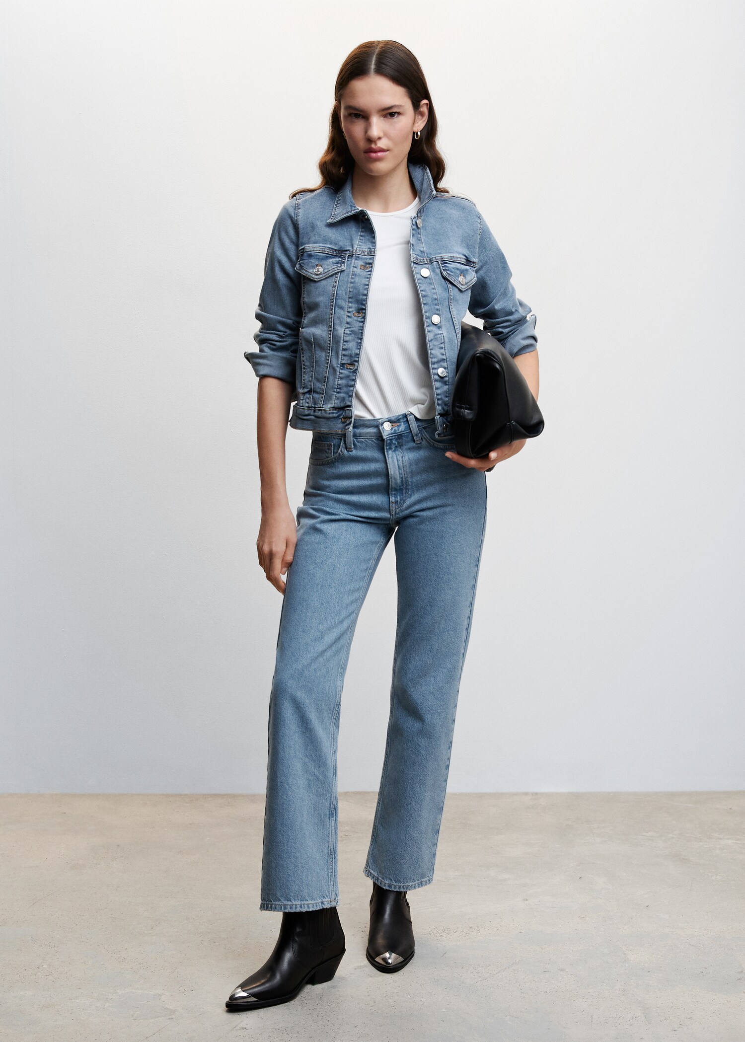 Giubbotto denim tasche - Piano generale