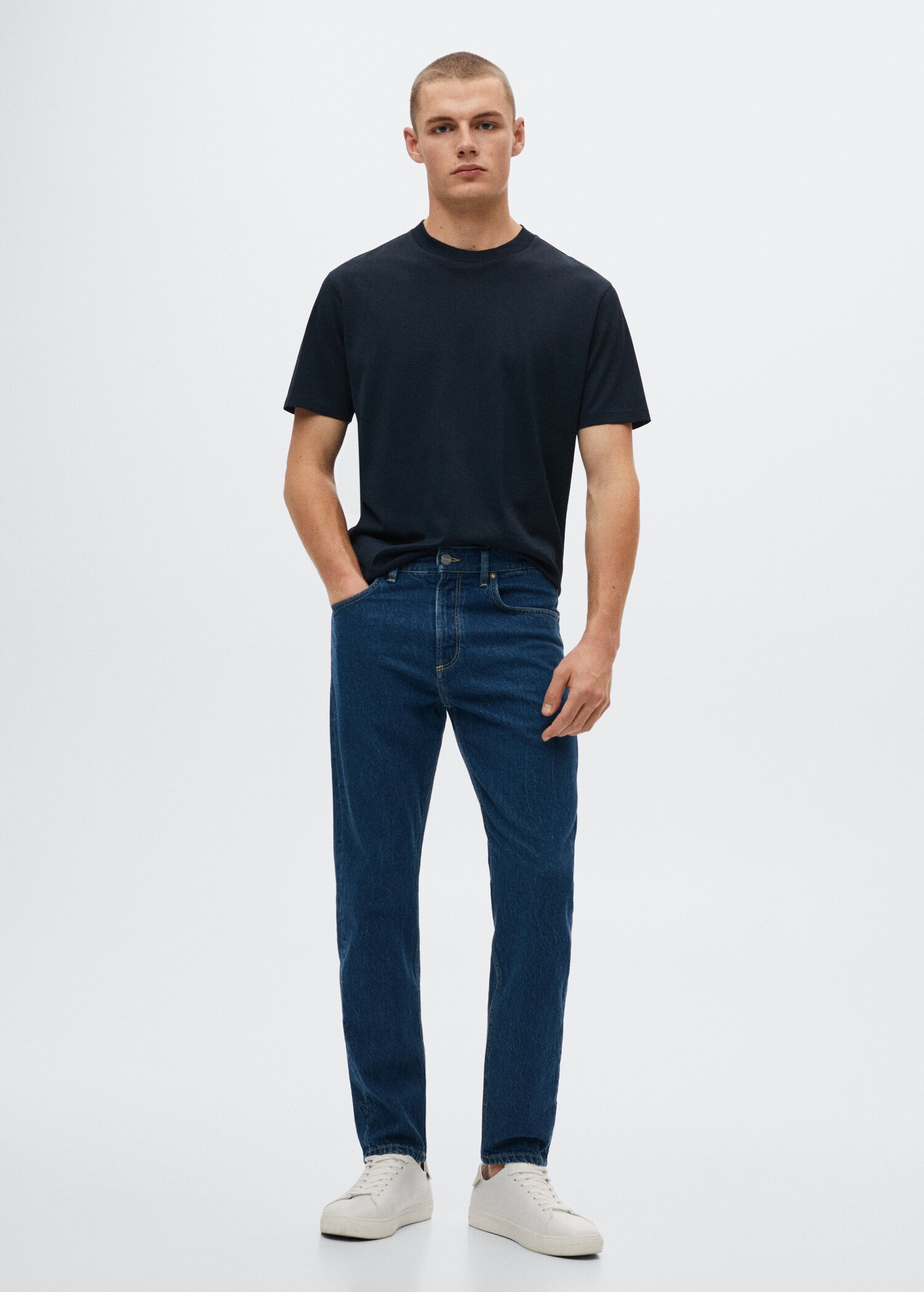 Ben tapered cropped jeans - General plane
