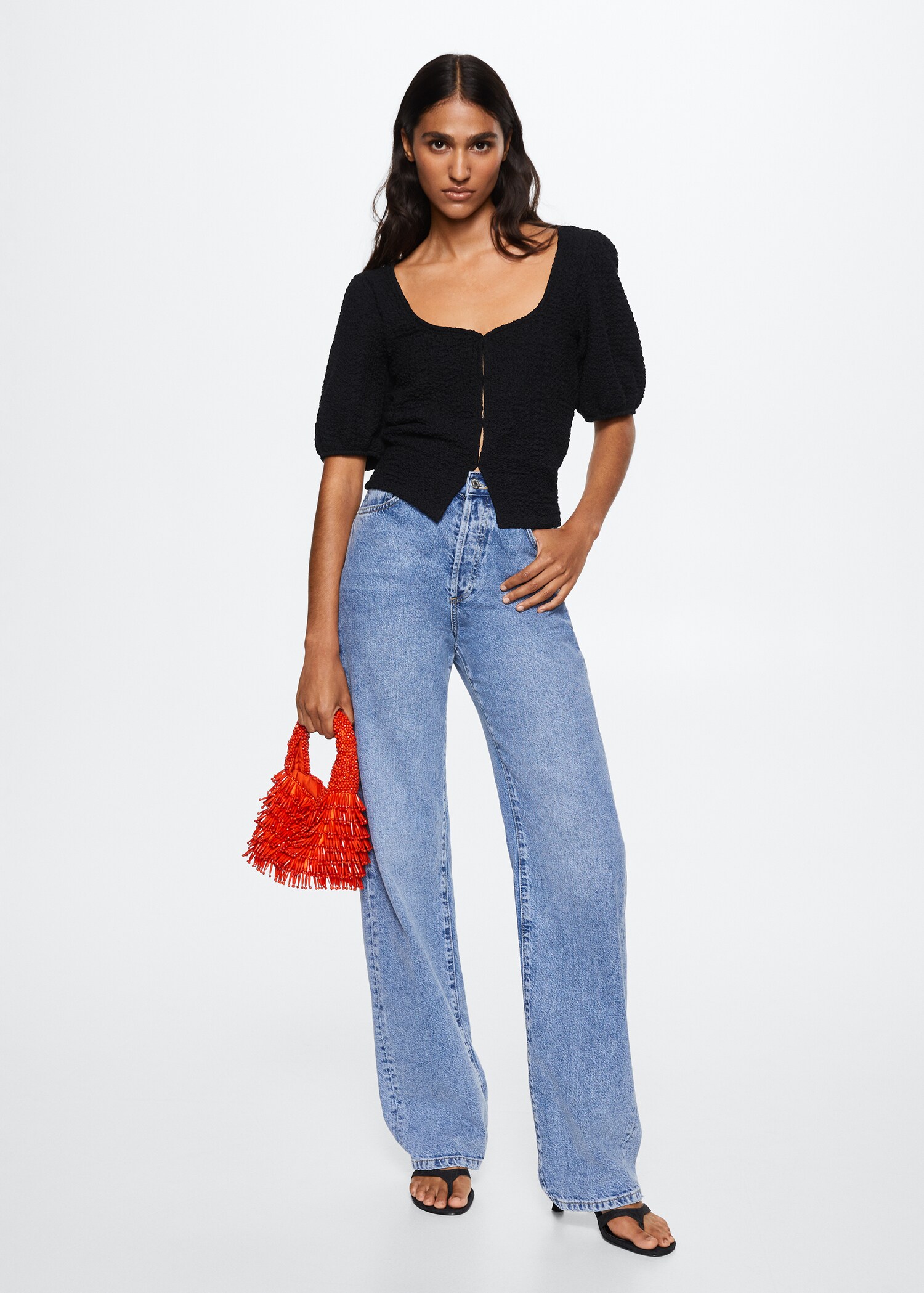 Textured knit top - General plane