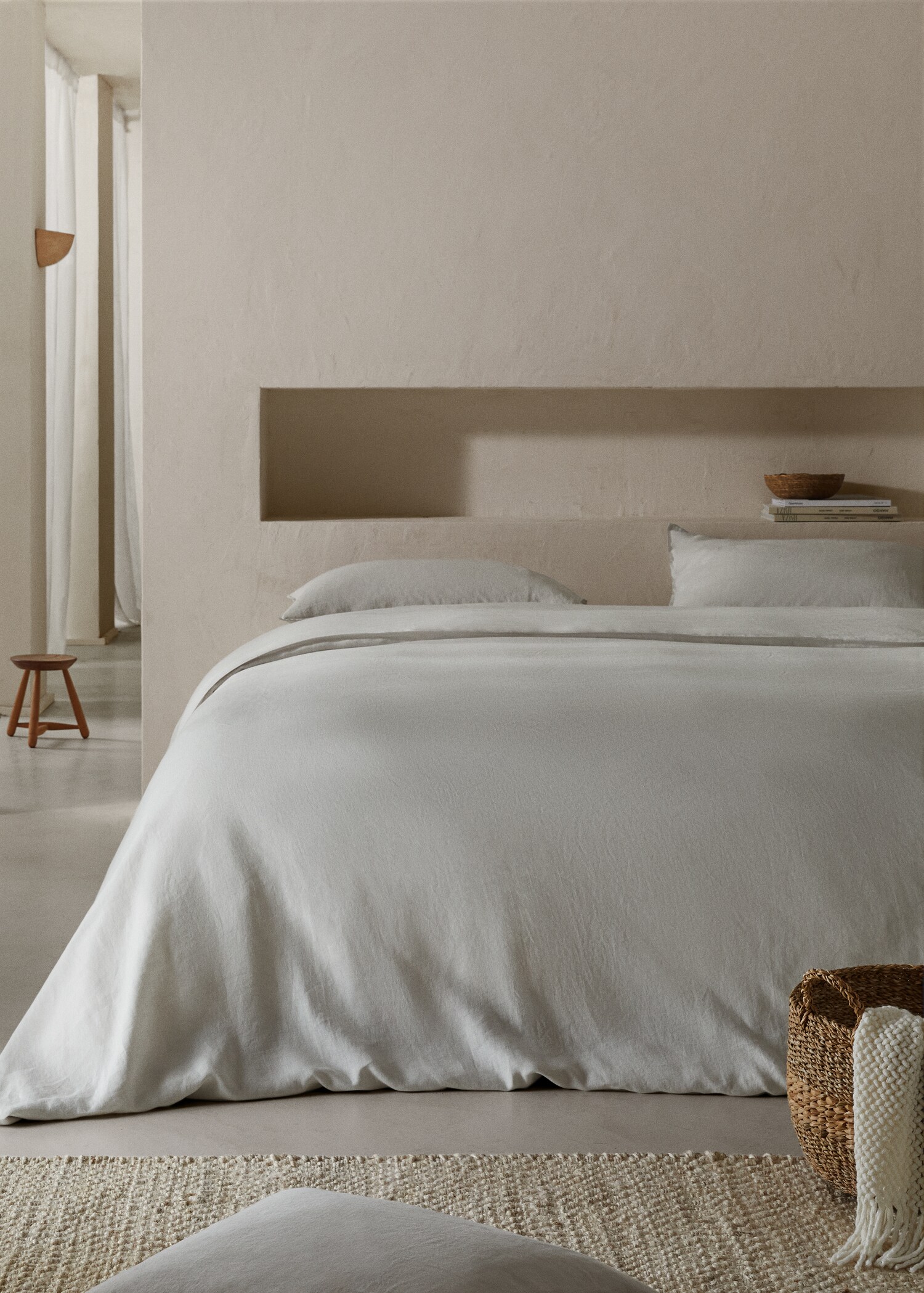 Bettbezug aus 100 % Leinen für 135/140 cm Bett - Allgemeine Ansicht