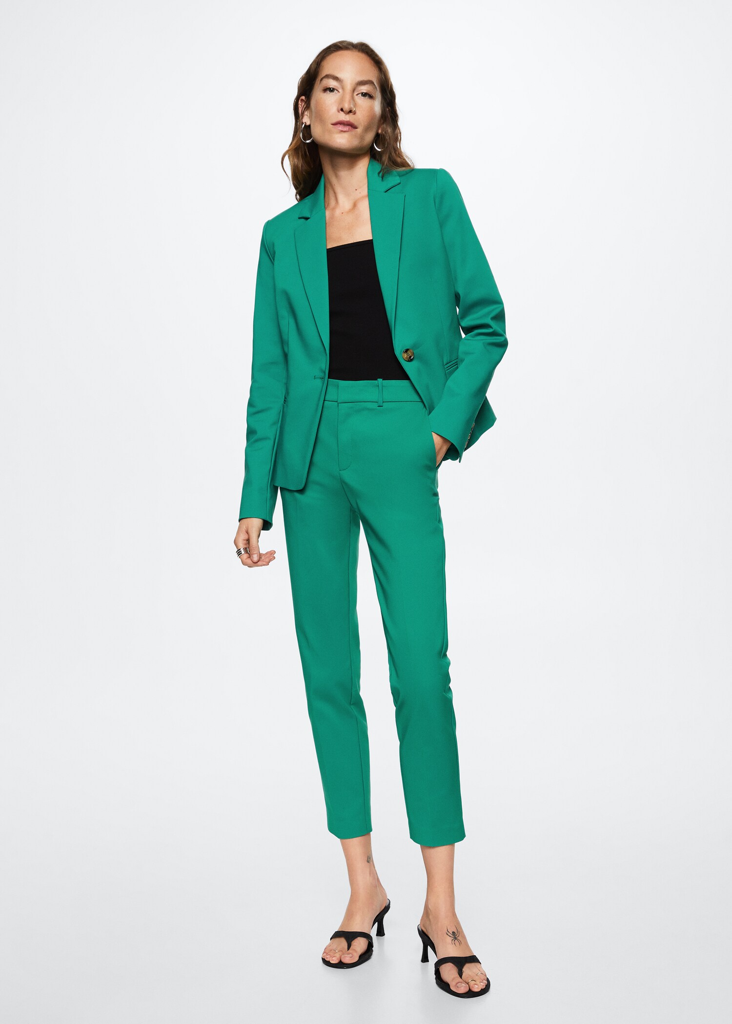 Structured suit blazer - General plane