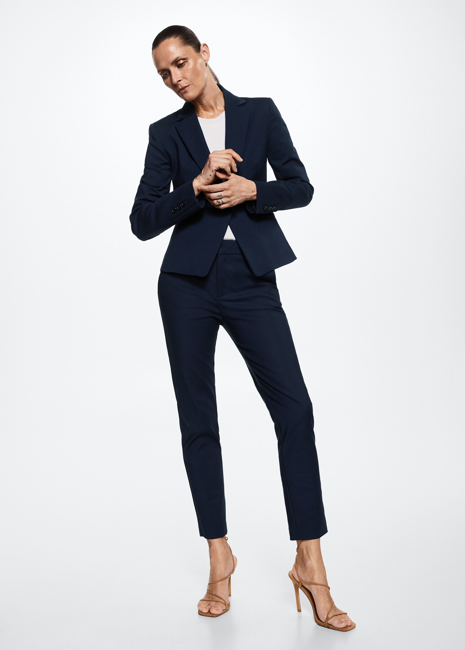 Structured suit blazer - General plane