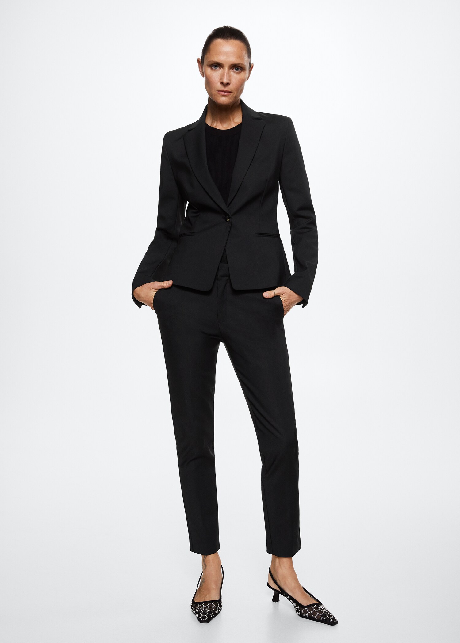 Structured suit blazer - General plane