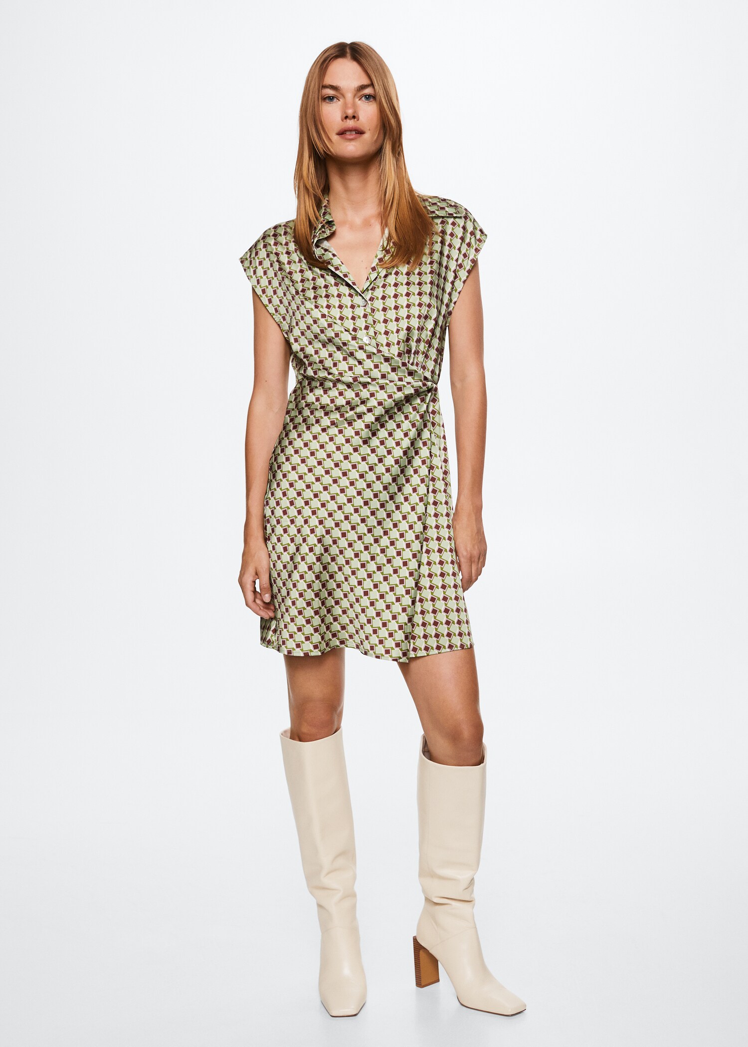 Vestit estampat retro - Pla general