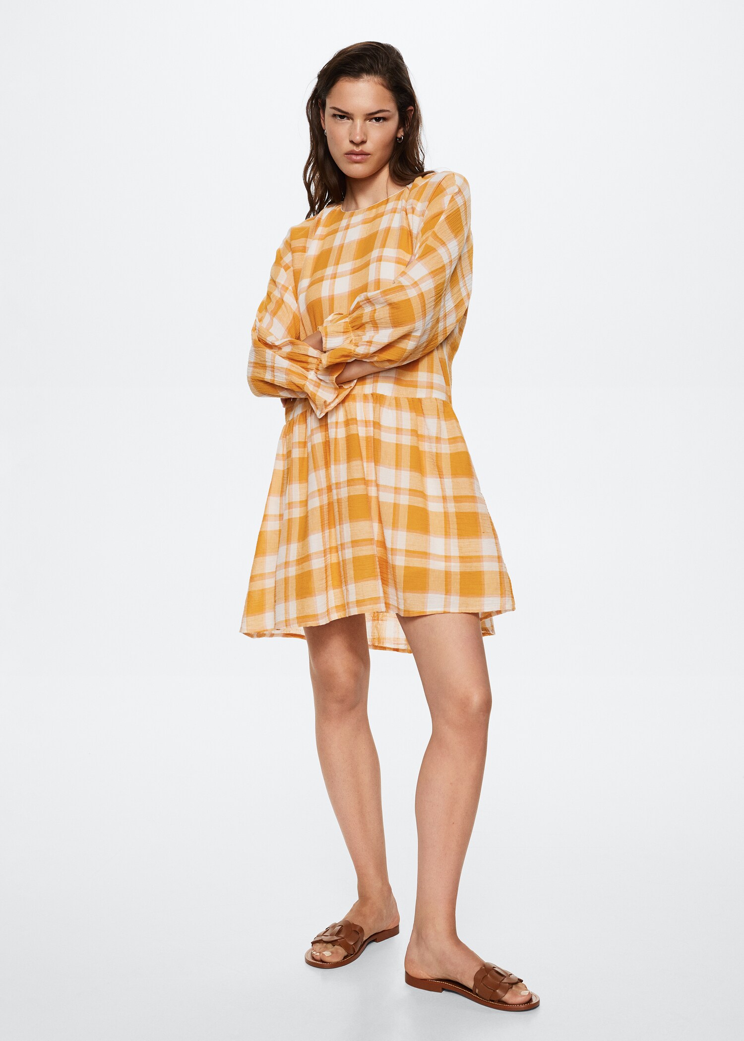 Robe coton à carreaux - Plan général