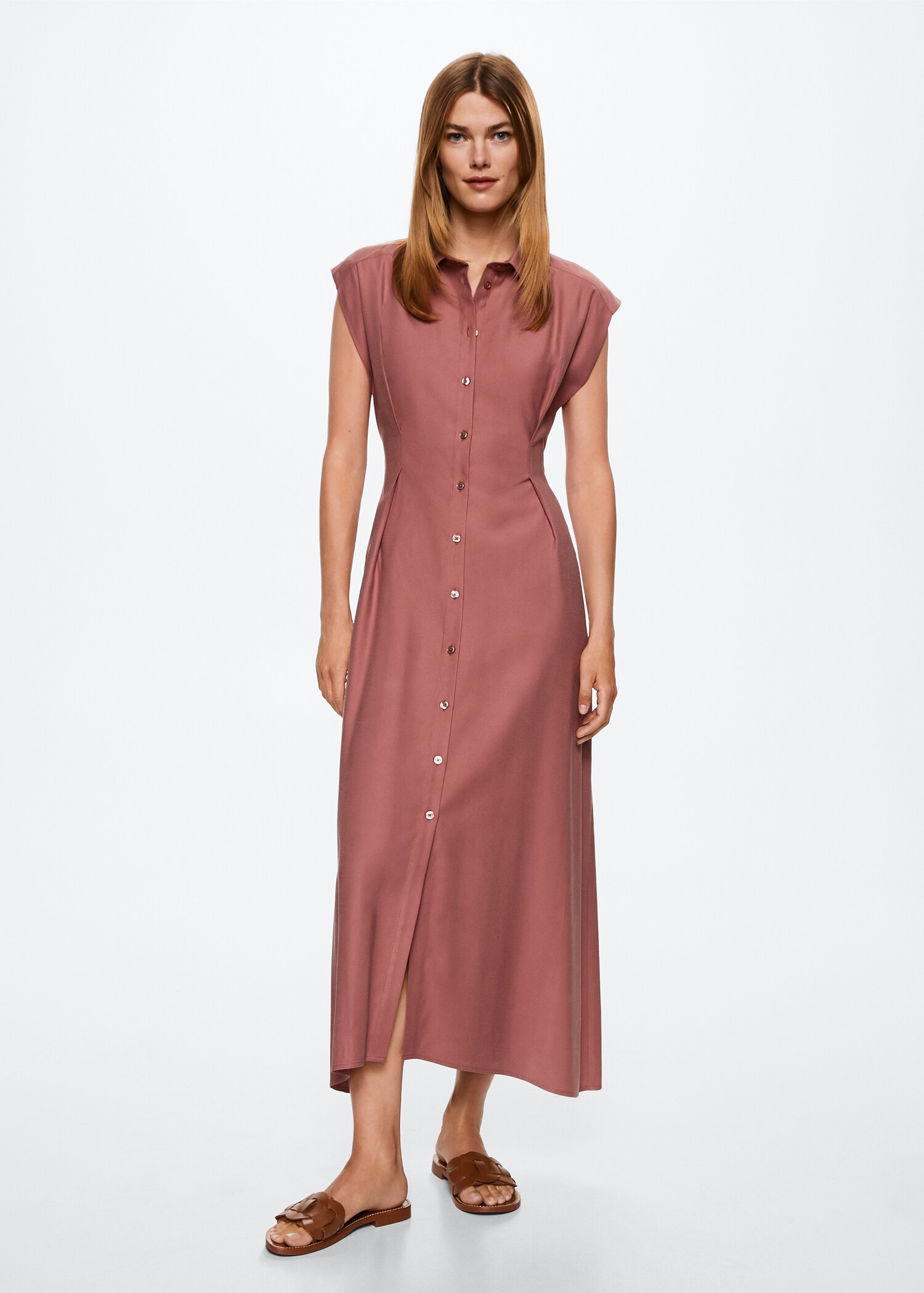 Hemdkleid in Midi-Länge - Allgemeine Ansicht