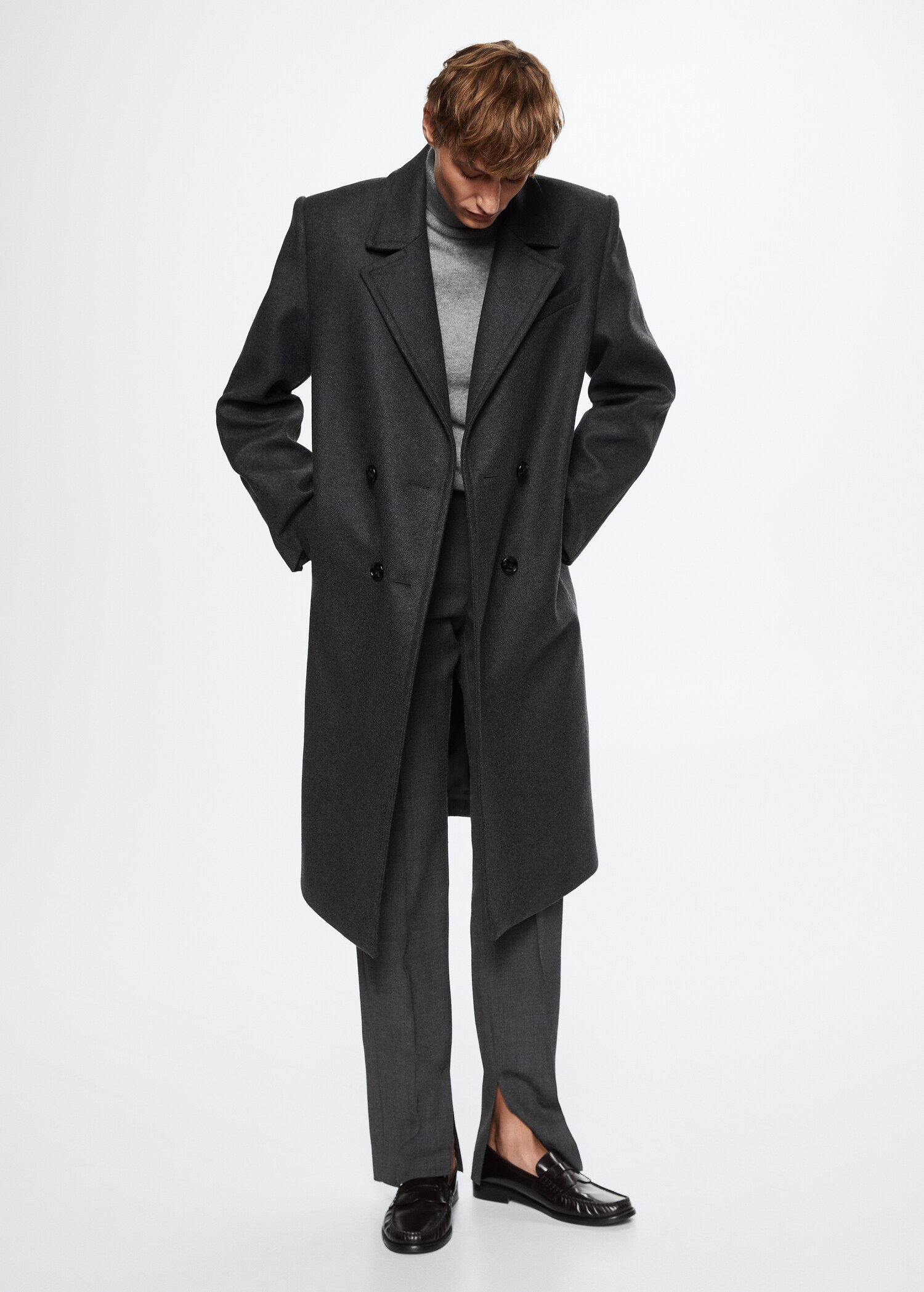 Tailored Oversize-Wollmantel - Allgemeine Ansicht