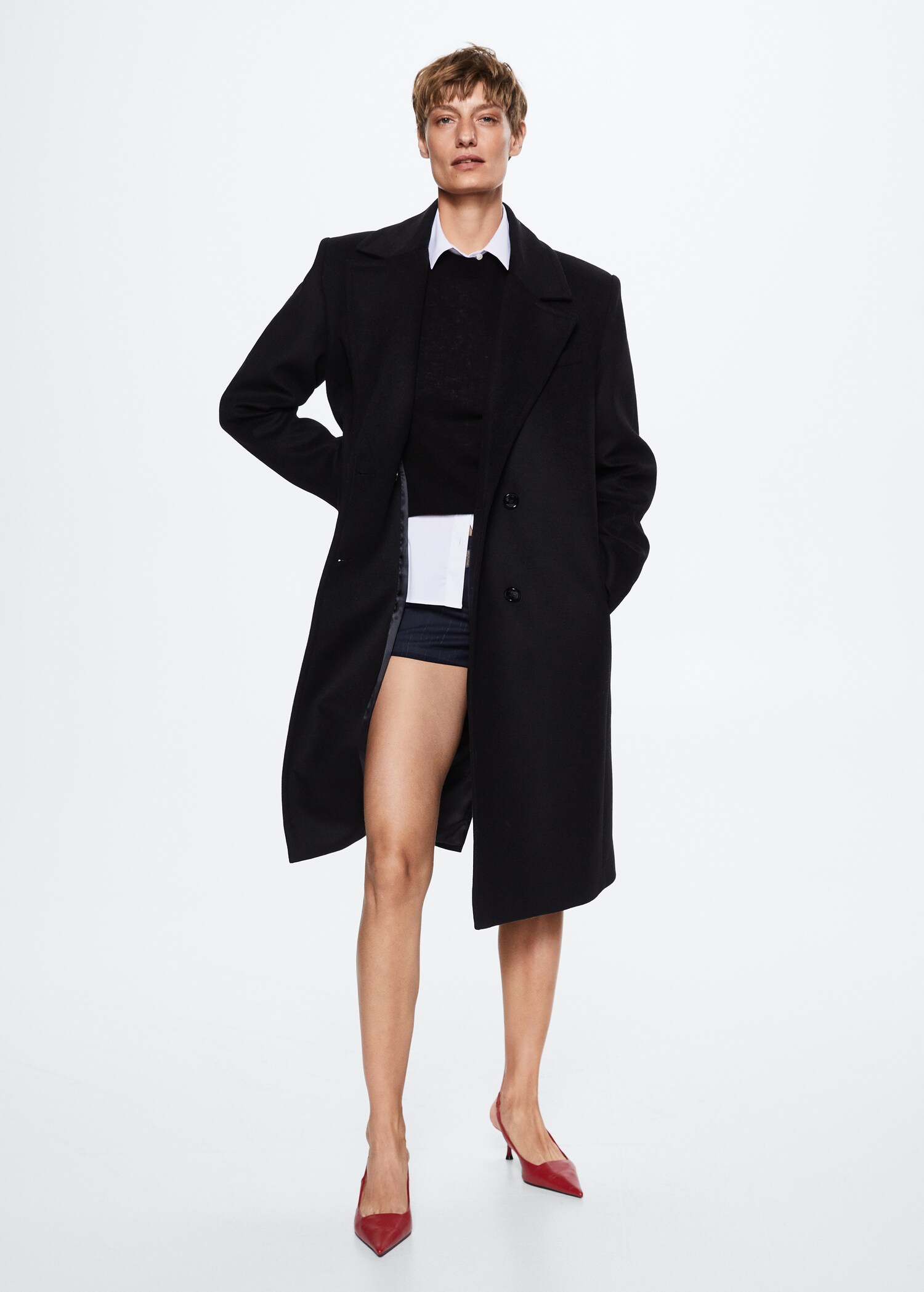 Abrigo Tailored lana oversize - Plano general