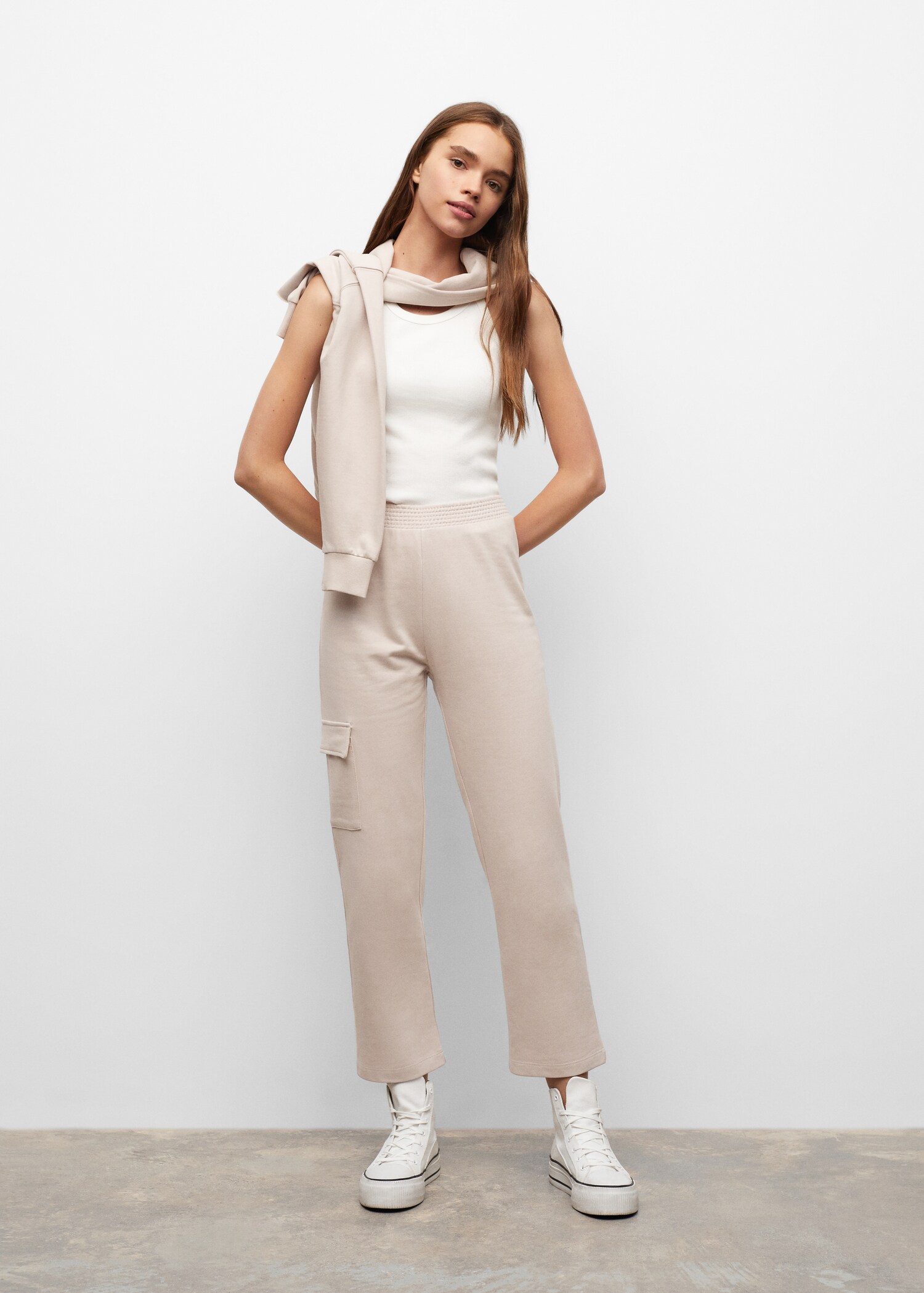 Pantalons cargo cotó - Pla general