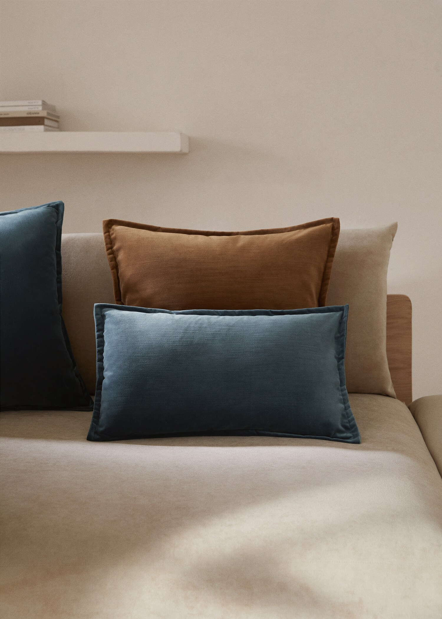 Velvet cushion cover 30x50cm - General plane