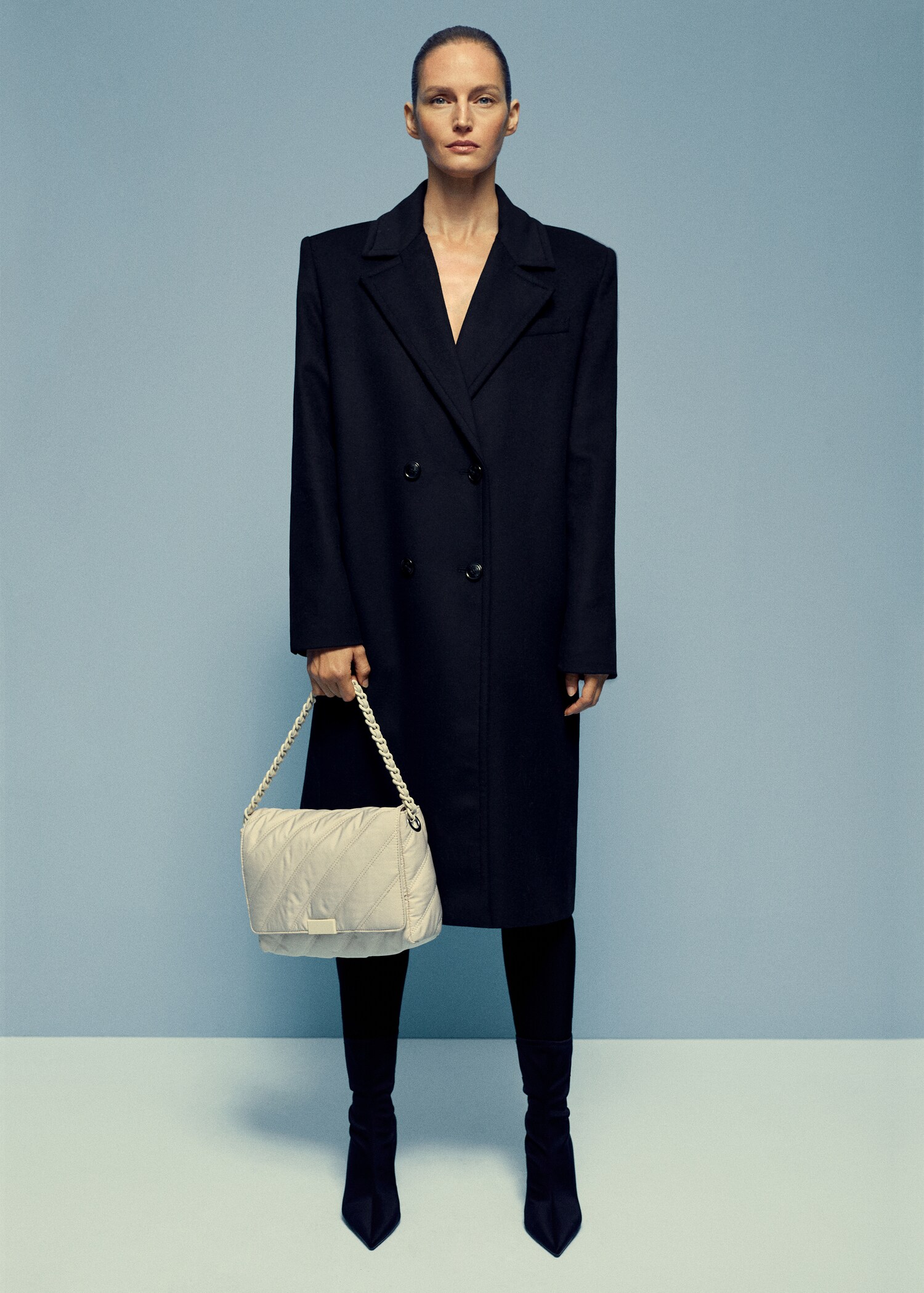 Quilted shoulder bag - General plane