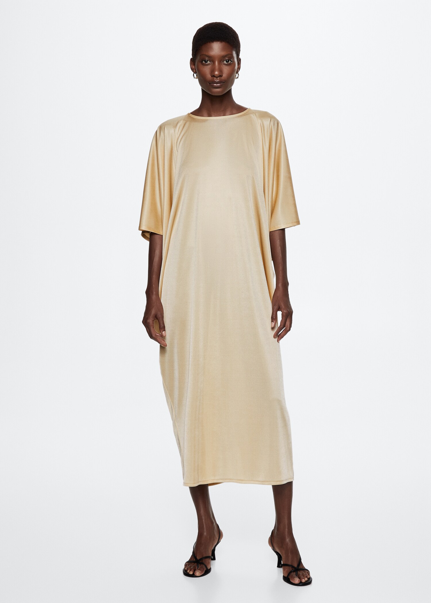 Flowy satin dress - General plane