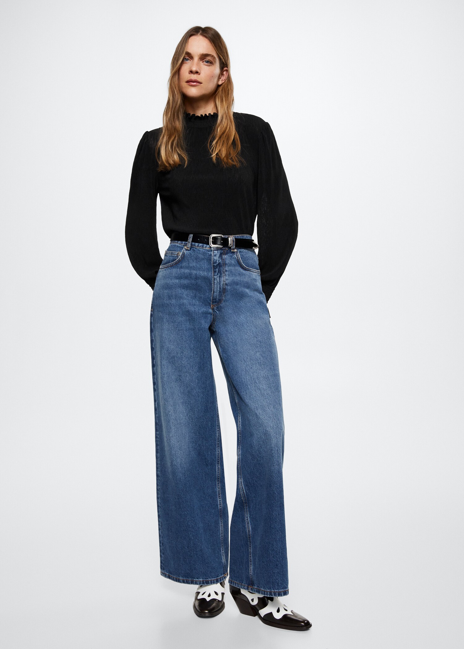 Textured turtleneck t-shirt - General plane