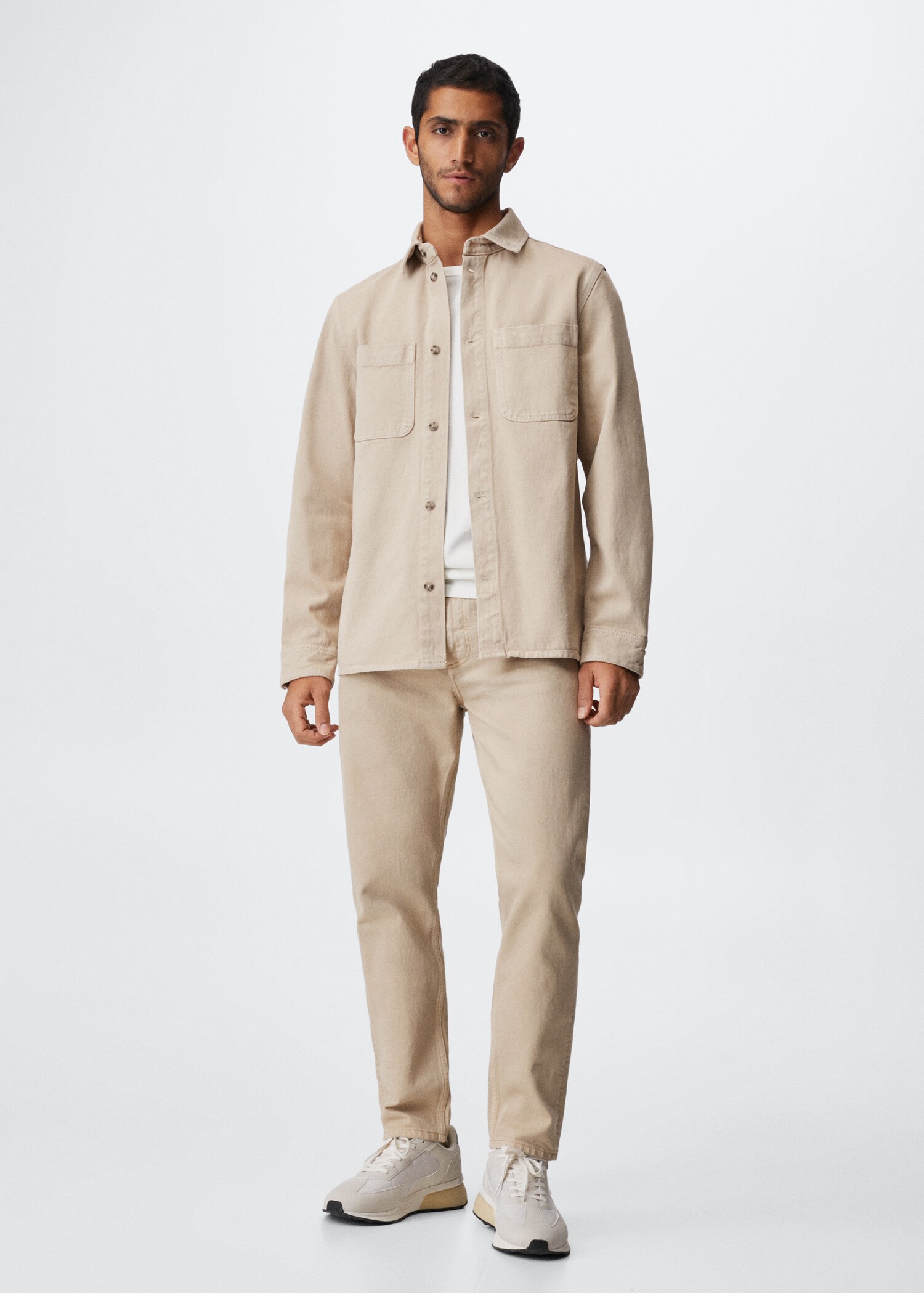 Pocket denim overshirt - General plane