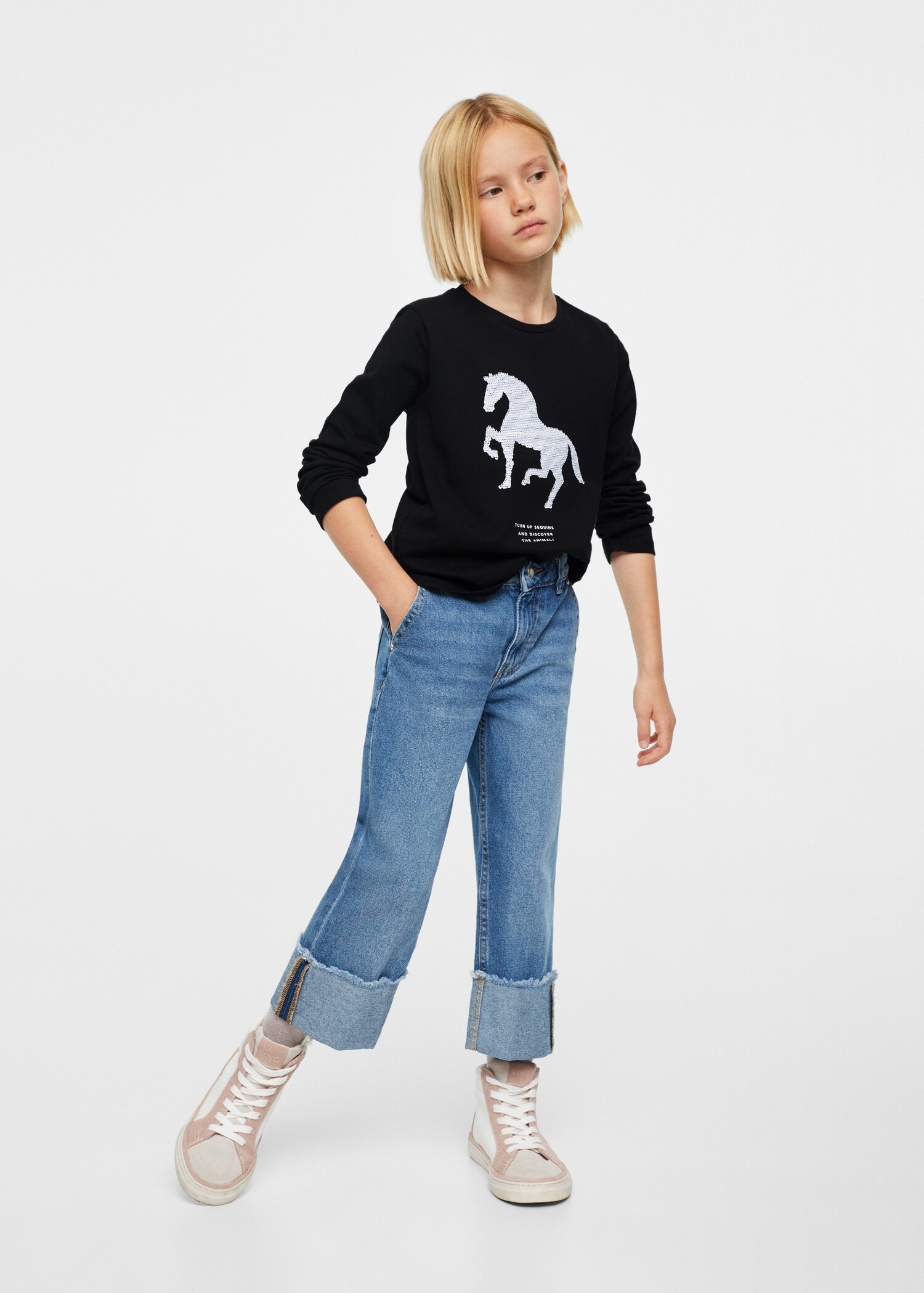Reversible sequins T-shirt - General plane