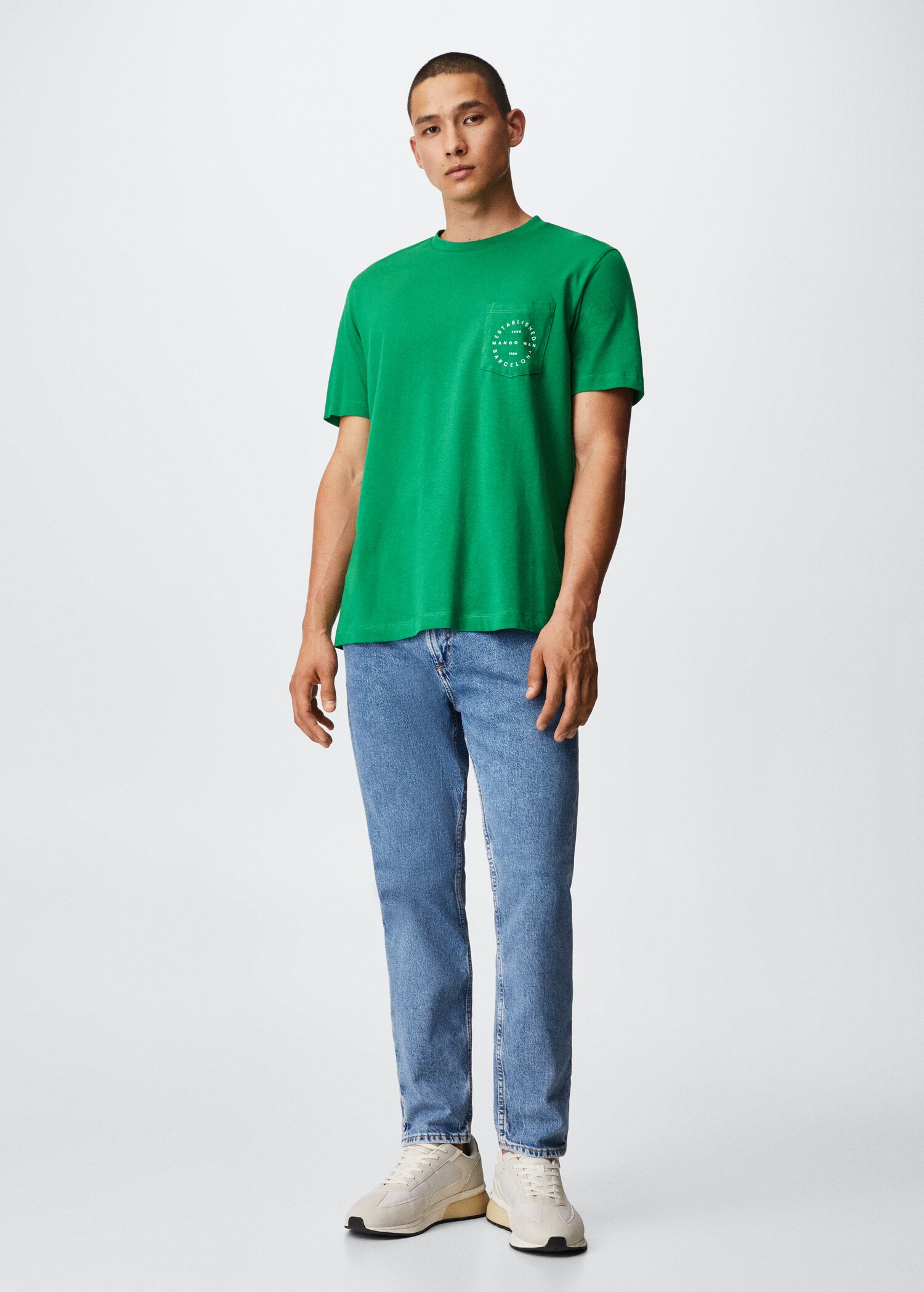 T-shirt poche logo - Plan général