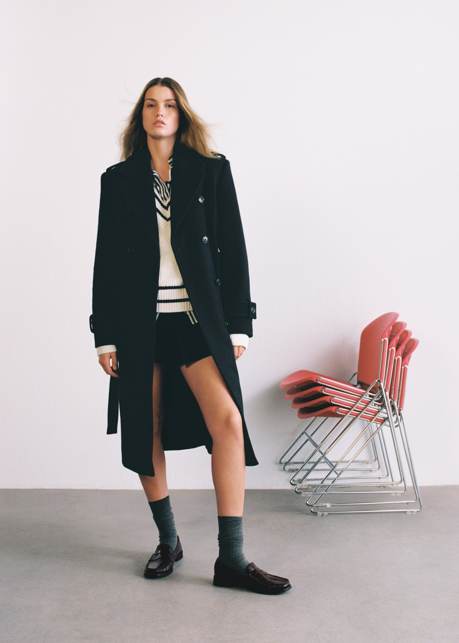 Leren penny loafers - Overzichtstekening