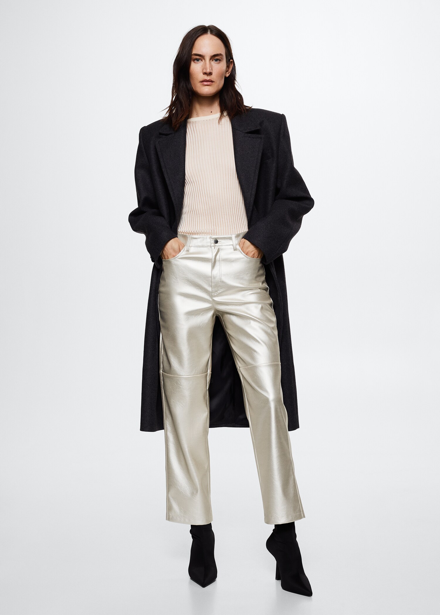 Pantalón efecto metalizado - Plano general