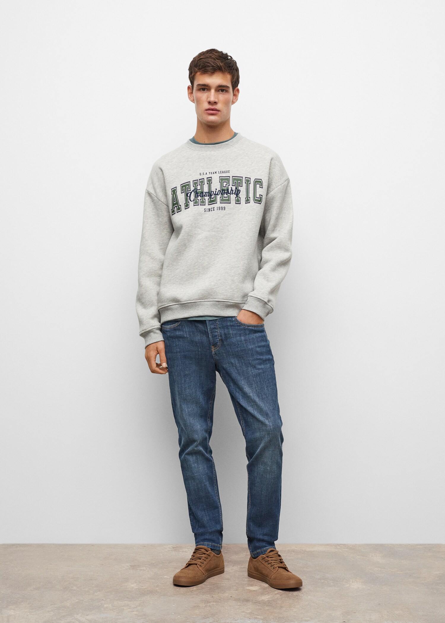 Message cotton sweatshirt - General plane