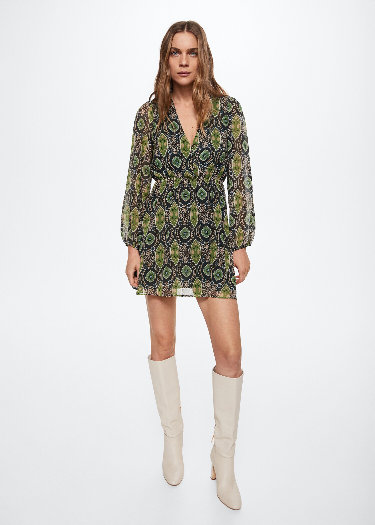 Robe en imprimé baroque - Plan général