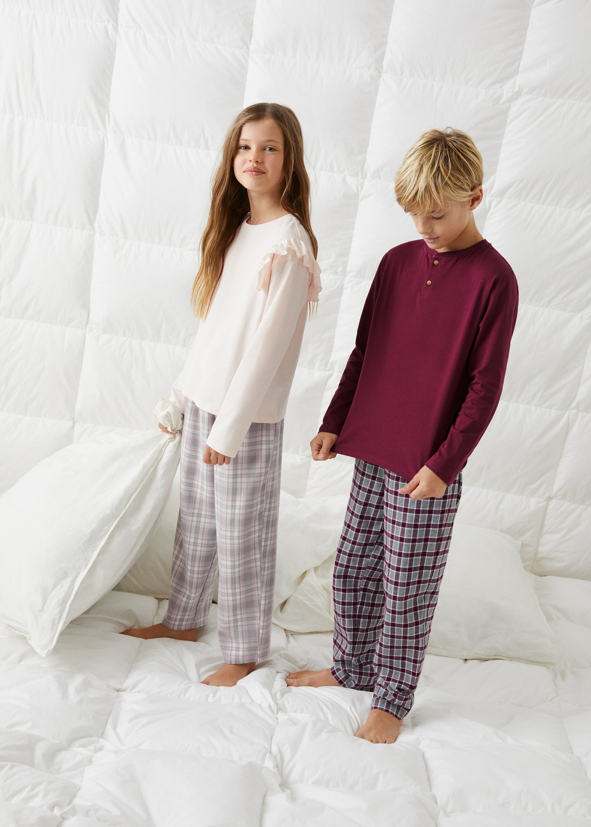 Pyjama long imprimé - Plan général