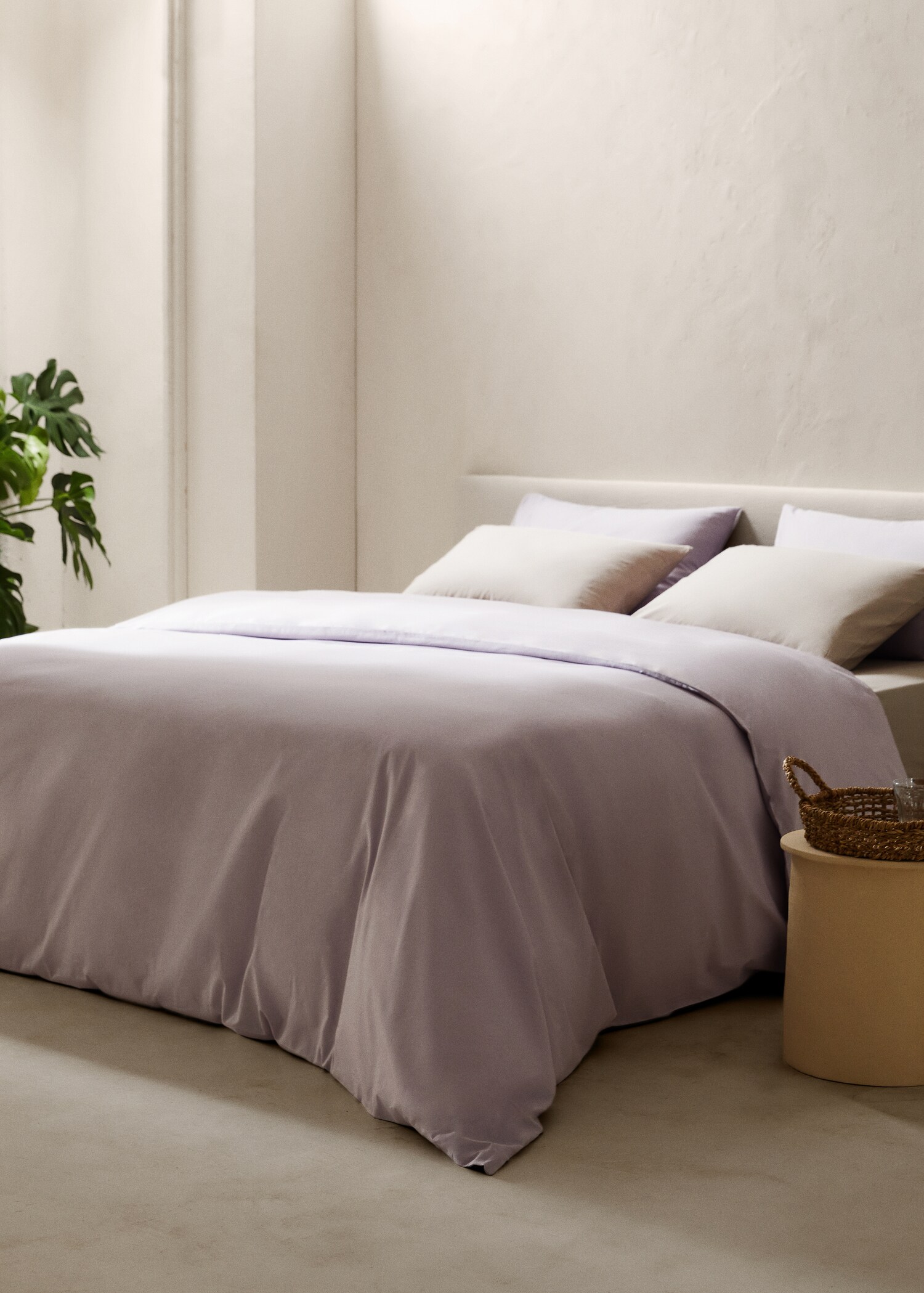 Percale cotton 150-thread duvet cover for single bed - General plane
